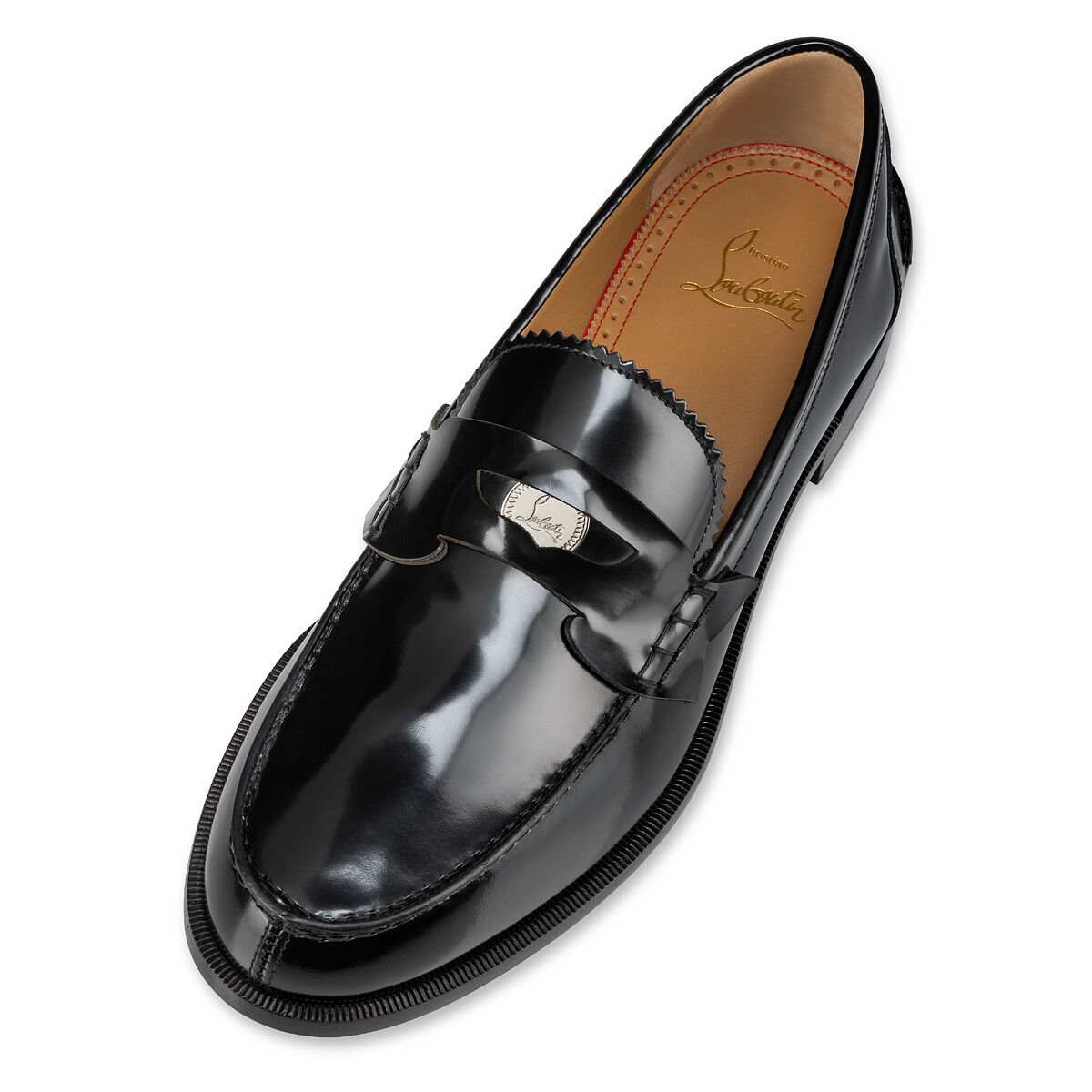 【人気沸騰】 - Shoes - カーフレザー ブラック Penny Men Louboutin Christian - 靴