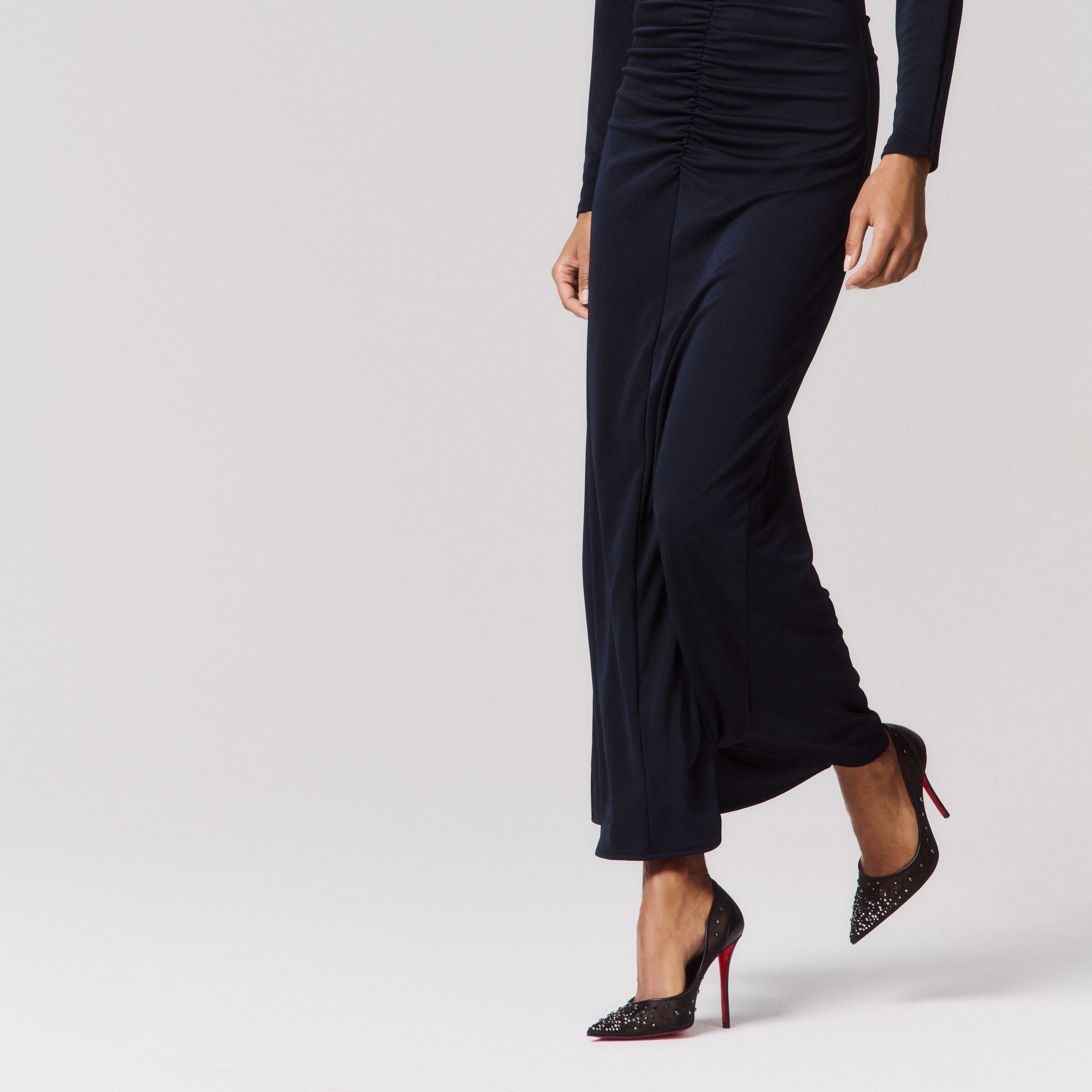 Miss Z Degrastrass Perla - 100 パンプス - メッシュ - ブラック