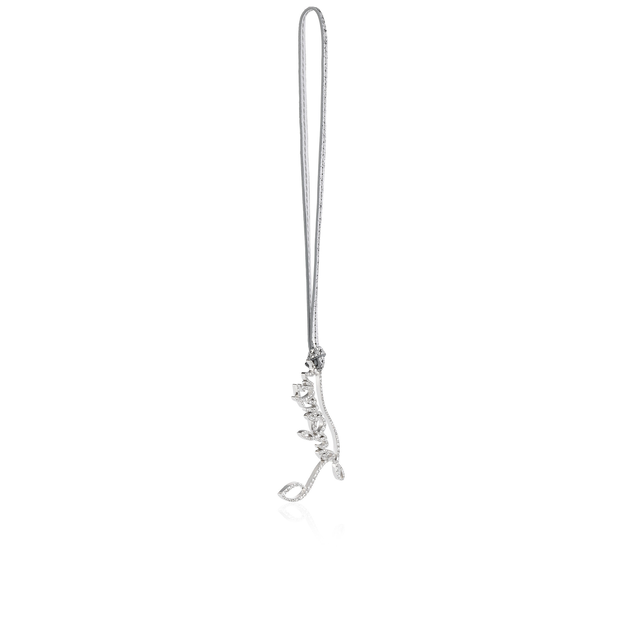 ルブタン チャーム Bag Charm Signature - チャーム - レザー - シルバー