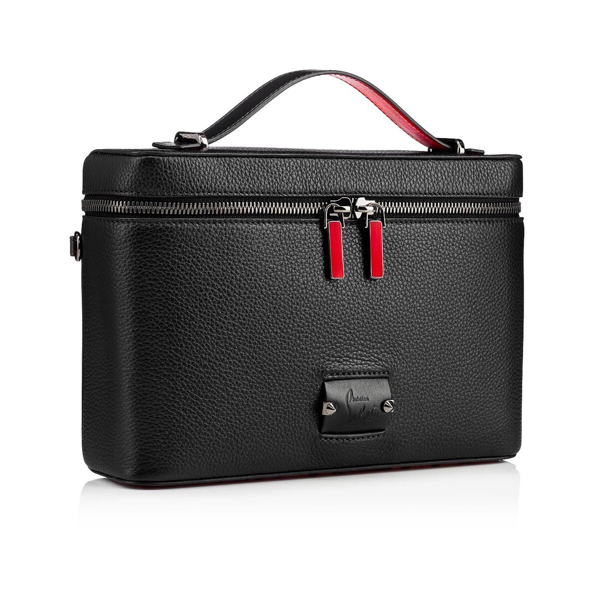 KYPIPOUCH BLACK/BK/GUN METAL Classic Leather - Bags - Men - Christian  Louboutin