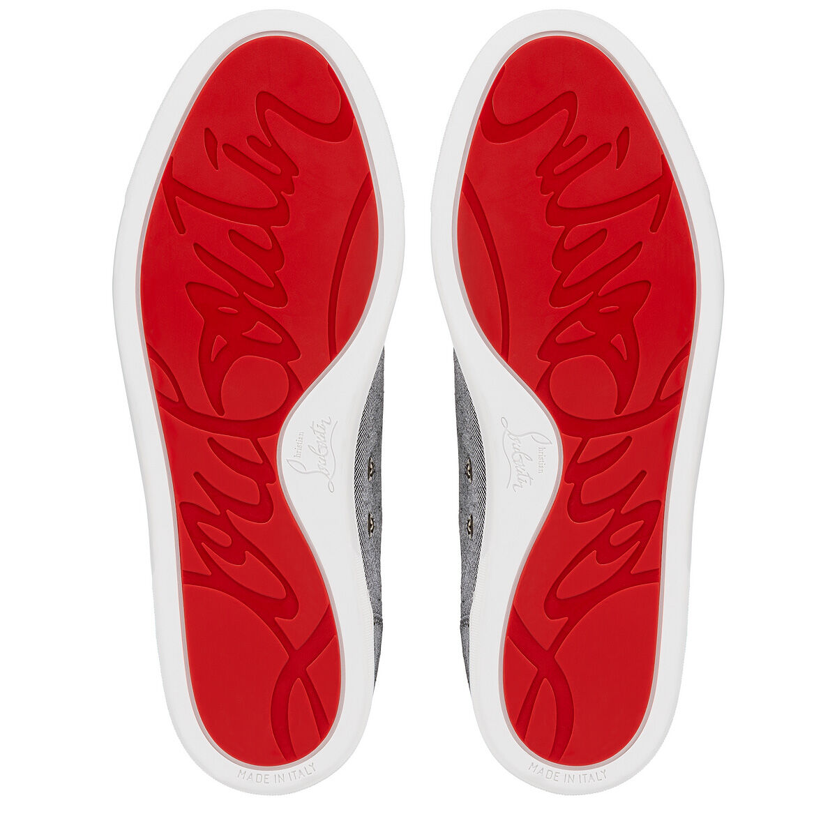 F.A.V Fique A Vontade - スリッポン - ファブリック - グレー - メンズ - Christian Louboutin