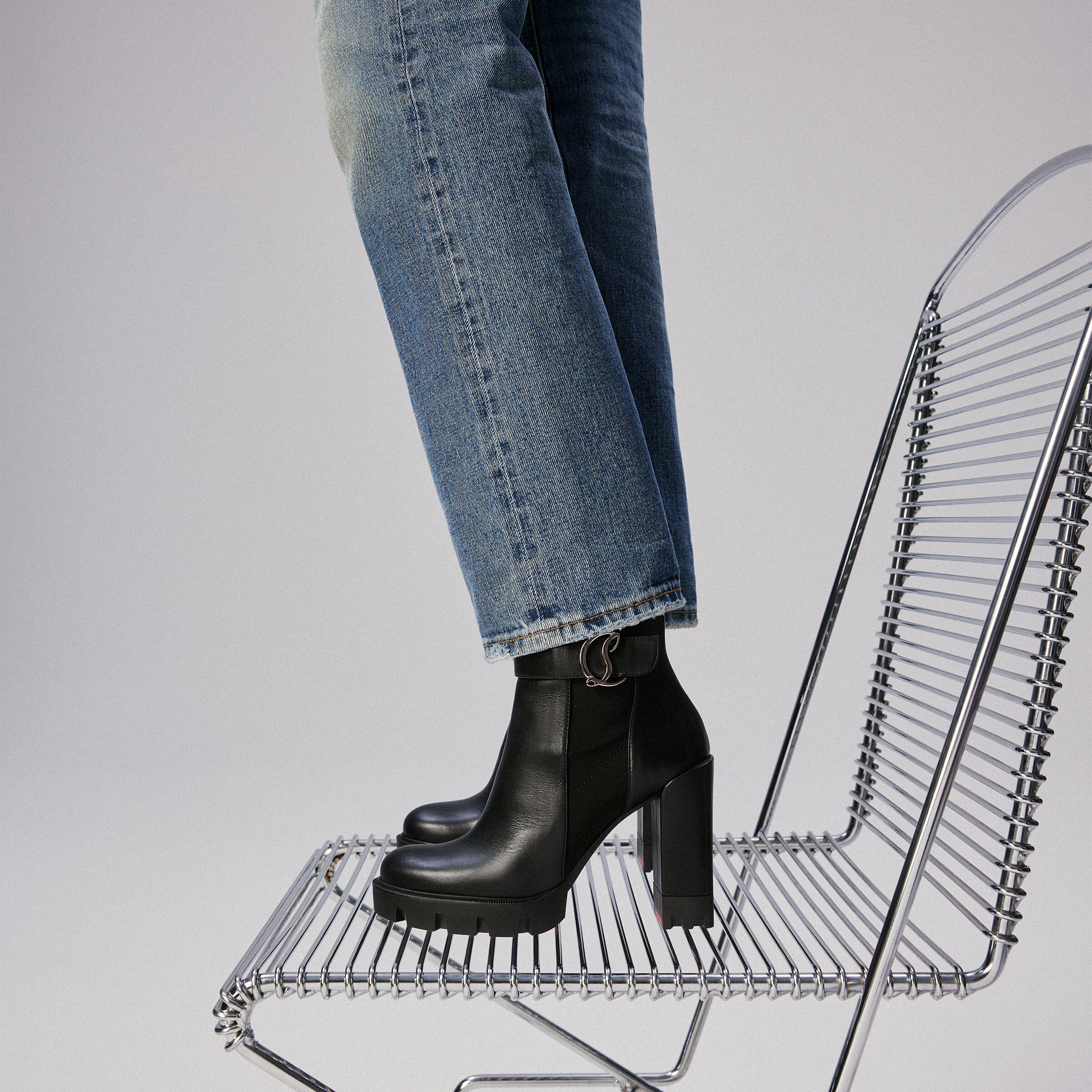 CL Chelsea Lug 100 ブラック カーフレザー - Shoes - Women