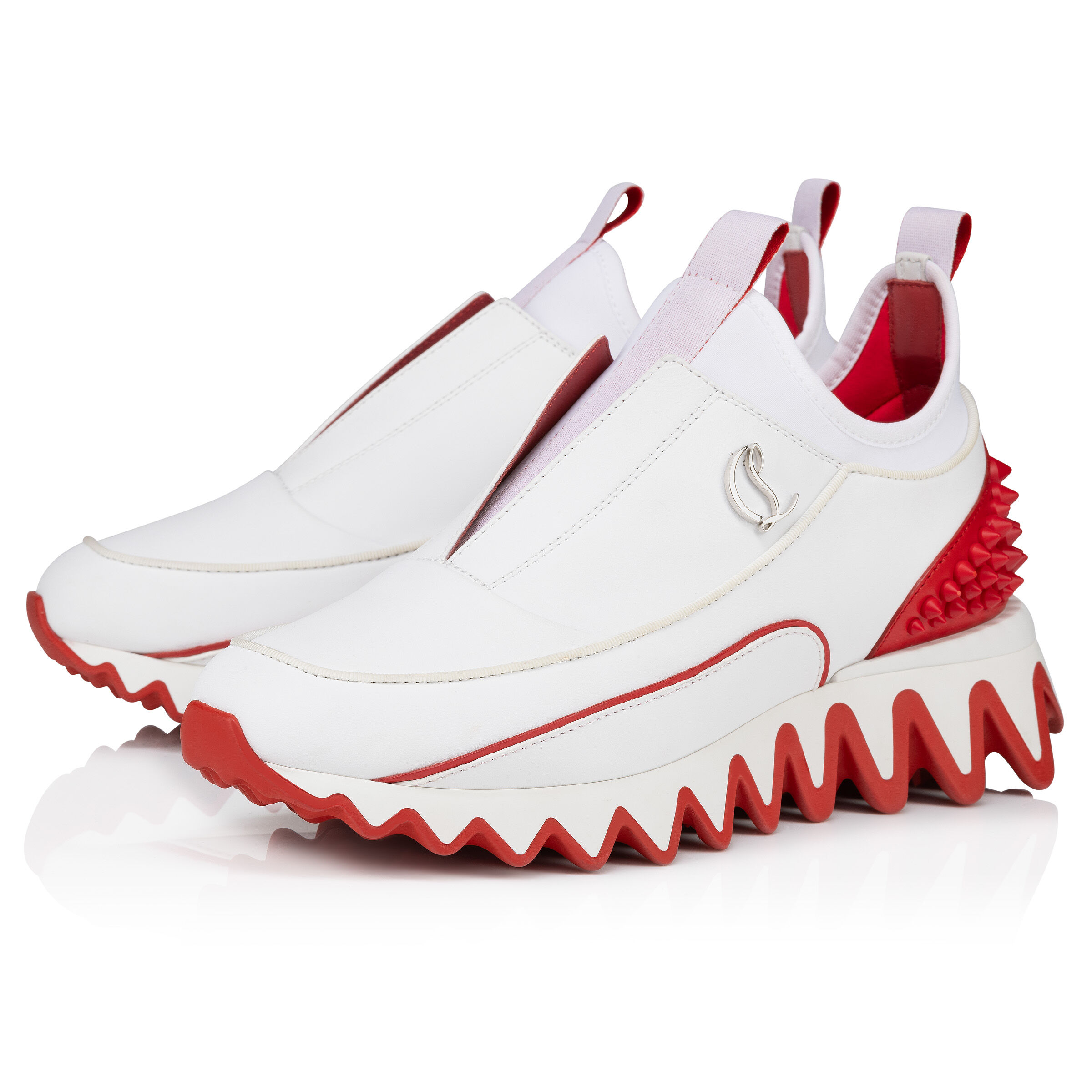 Sharkyloub Sp Spikes ホワイト カーフレザー - Shoes - Women