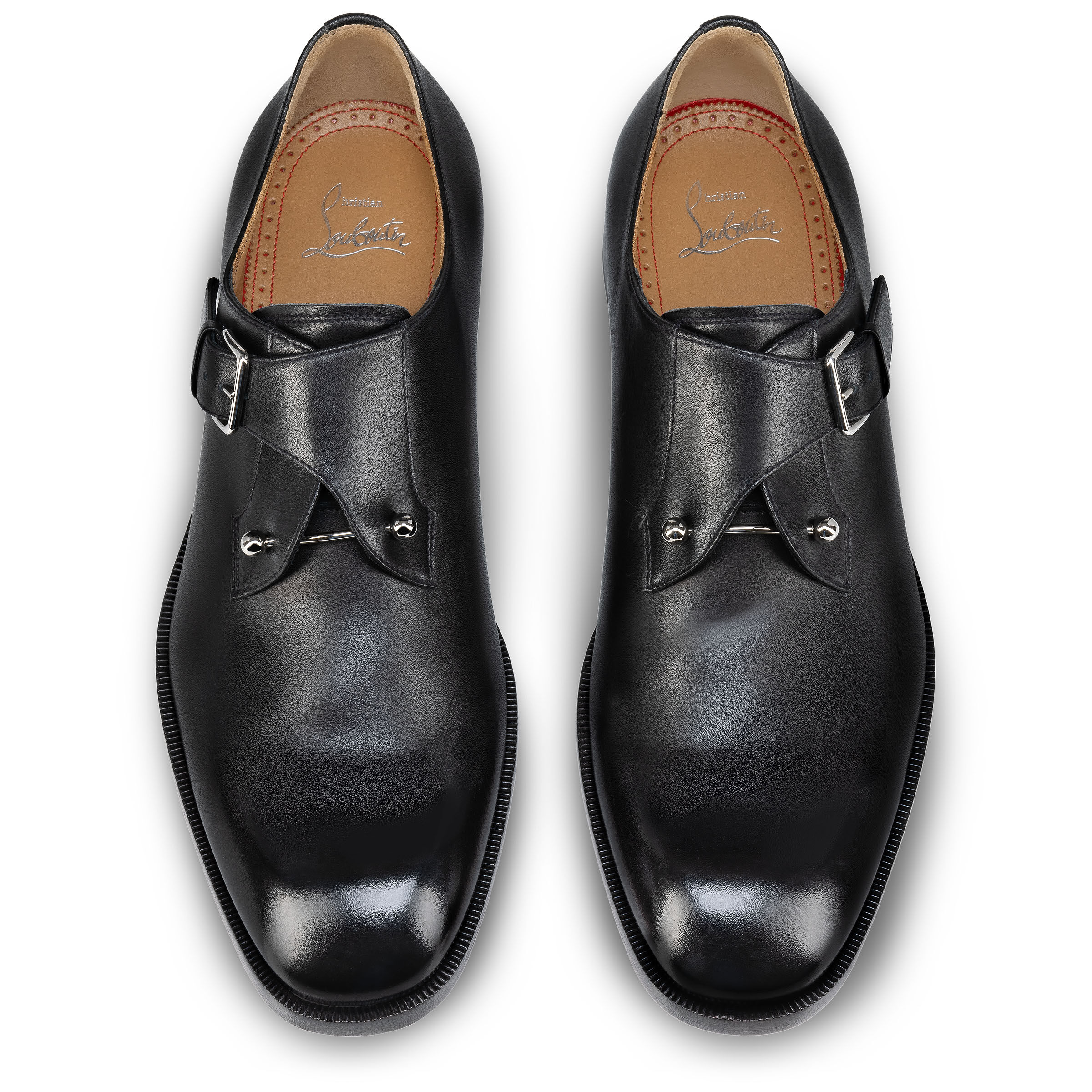 Chambelimonk - レースアップ - カーフレザー - ブラック - メンズ - Christian Louboutin