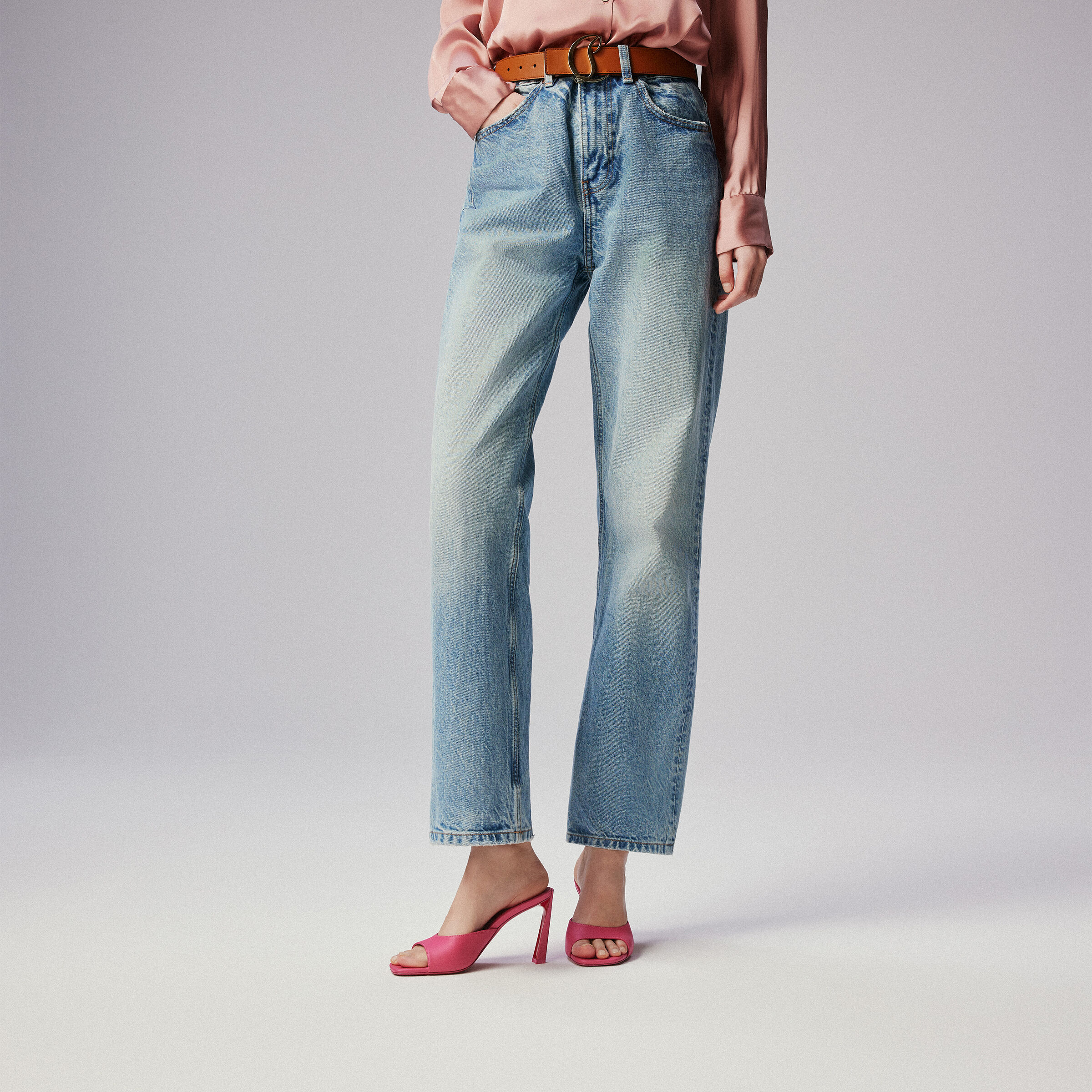 85 mm ミュール - ナッパレザー - ピンク - ウィメンズ