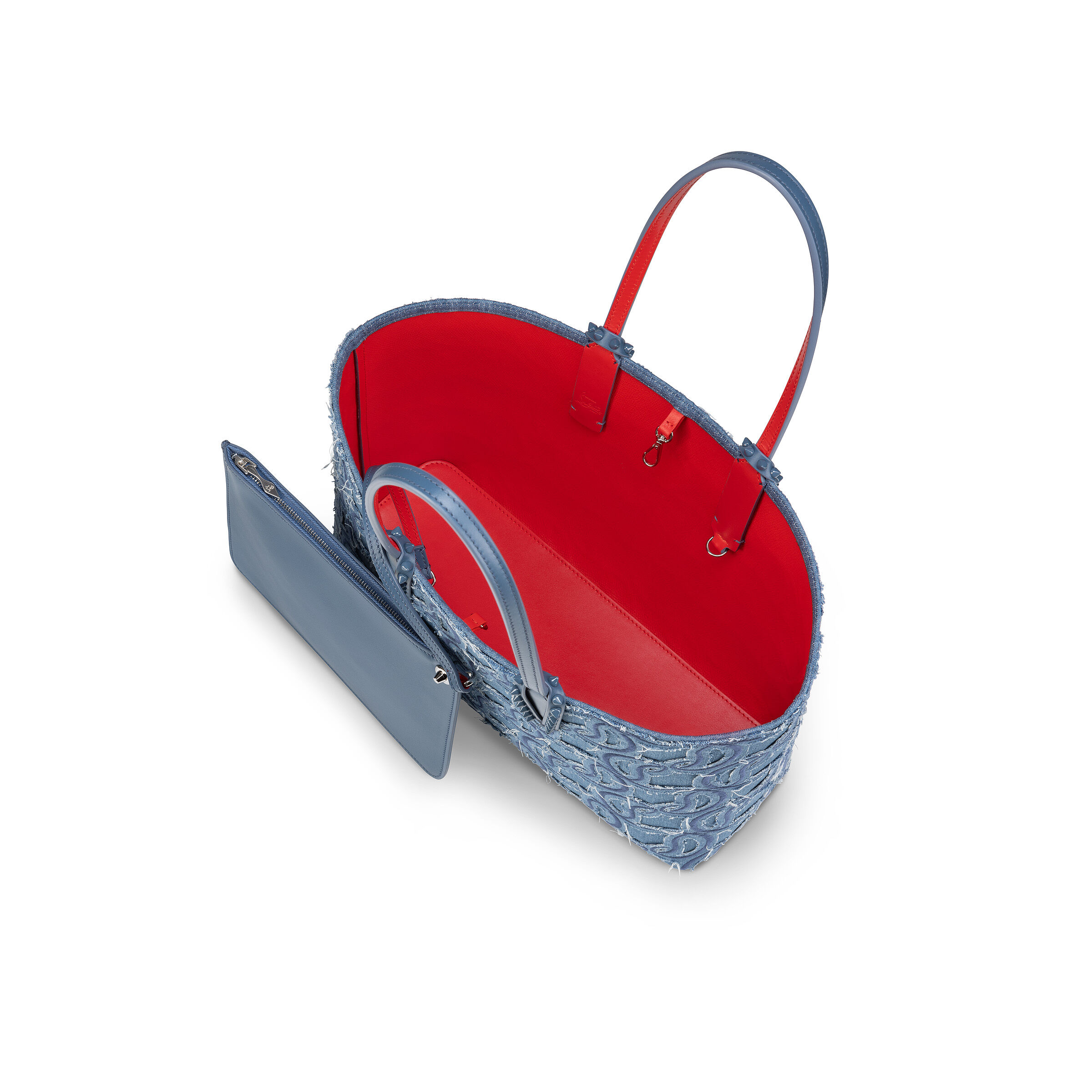 Cabata small ブルー コットン - Bags - Women - Christian Louboutin