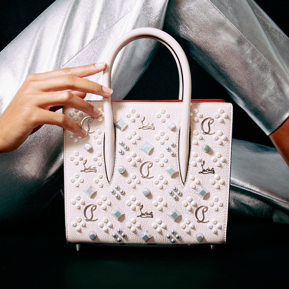 Paloma mini ベージュ カーフレザー - Bags - Women - Christian Louboutin