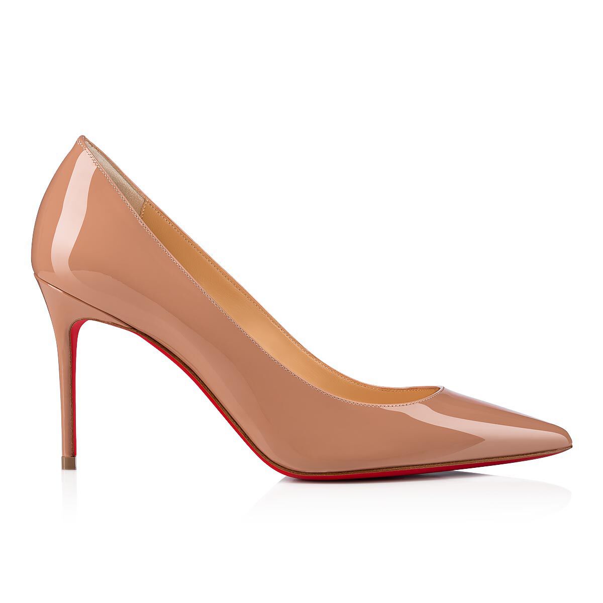 Kate 85 ベージュ パテントレザー - Shoes - Women - Christian Louboutin