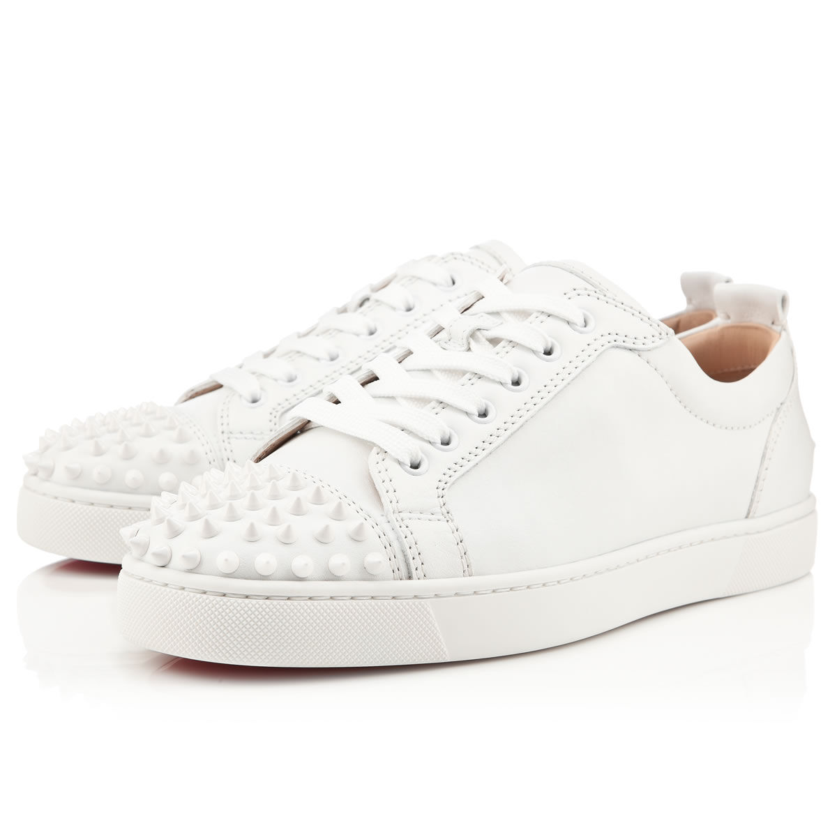 Louis Junior Spikes ホワイト カーフレザー - Shoes - Men - Christian Louboutin
