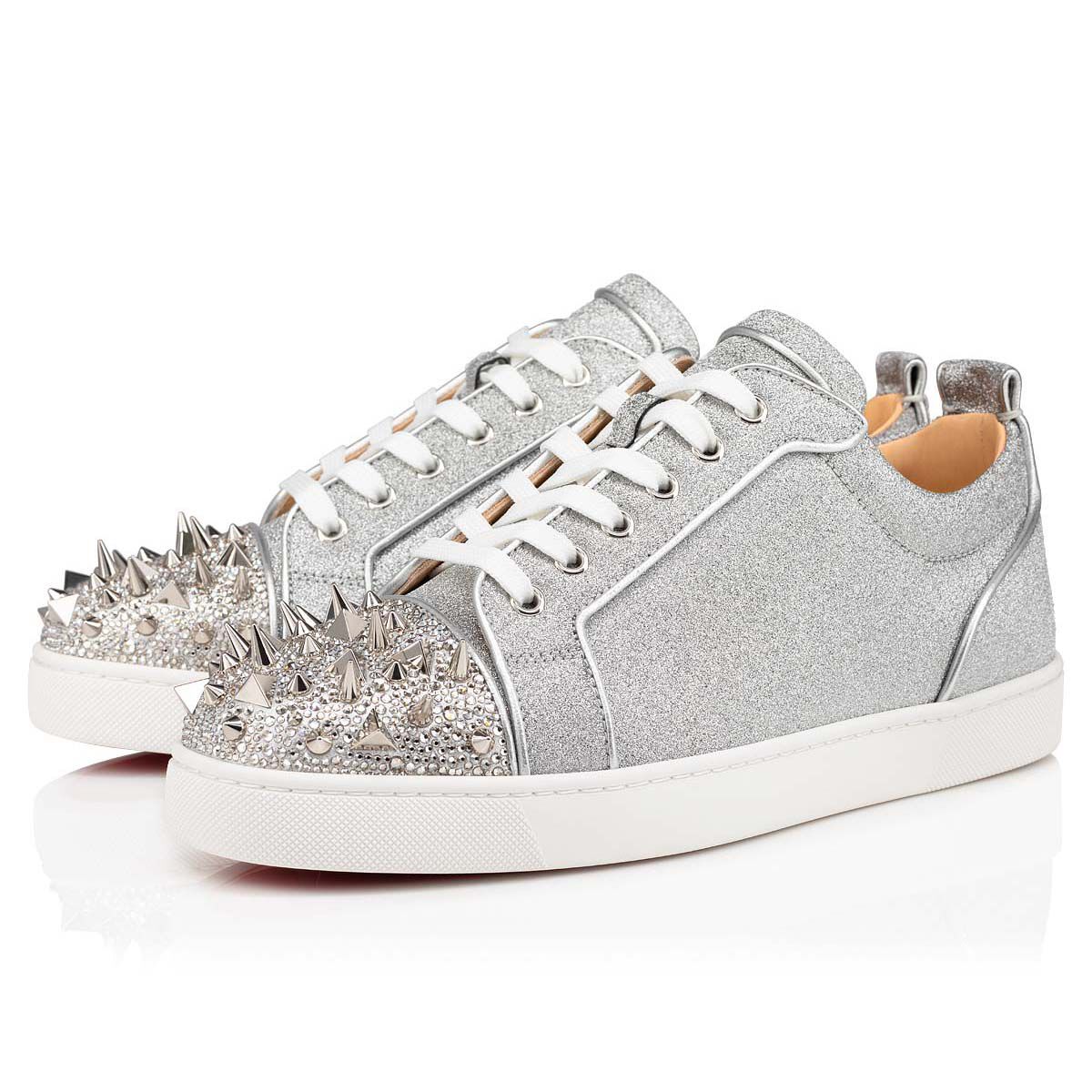Louis Junior P Pik Pik Strass シルバー カーフレザー - Shoes - Men - Christian  Louboutin