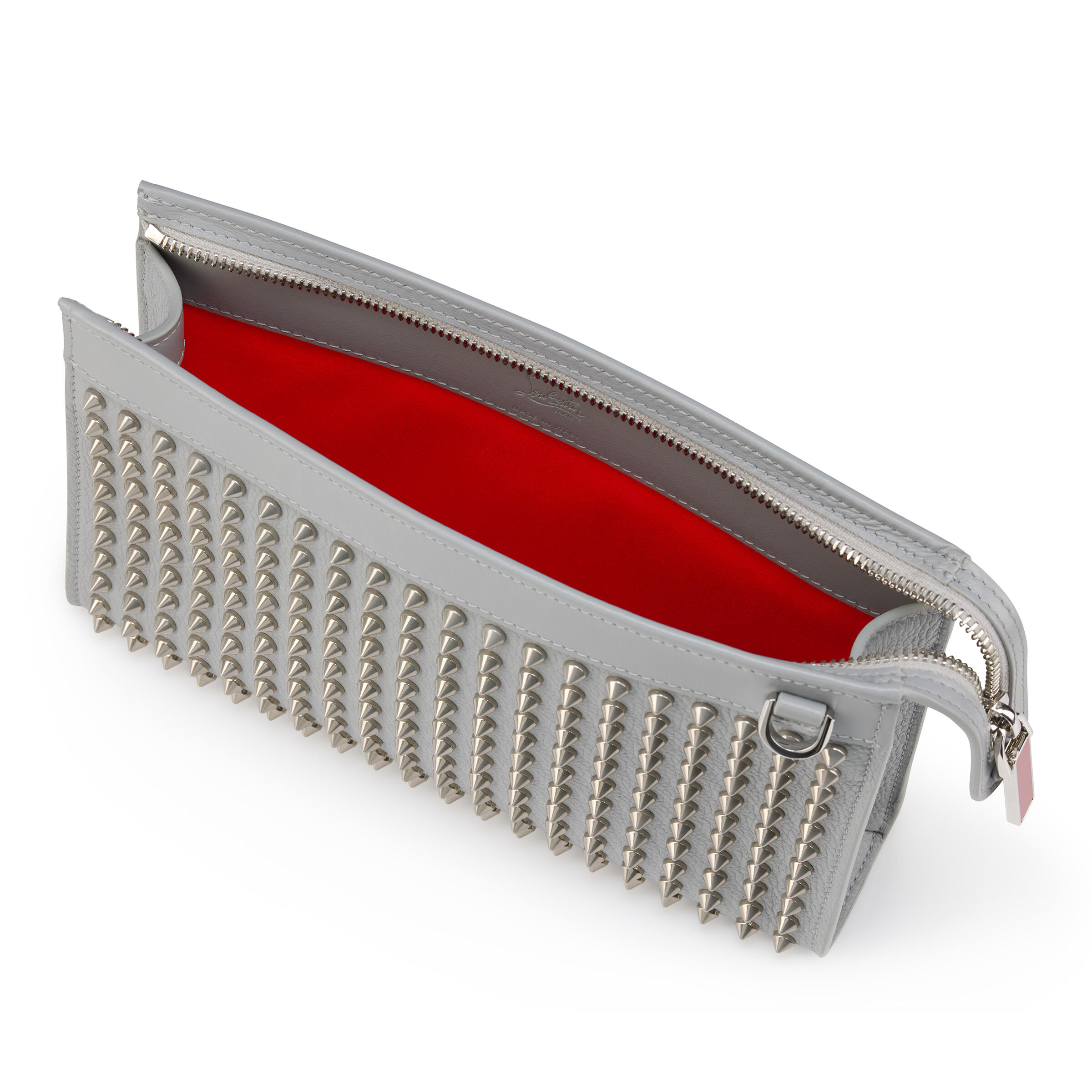 Funky - クロスボディバッグ - カーフレザー - グレー Funky - クロスボディバッグ - カーフレザー - グレー