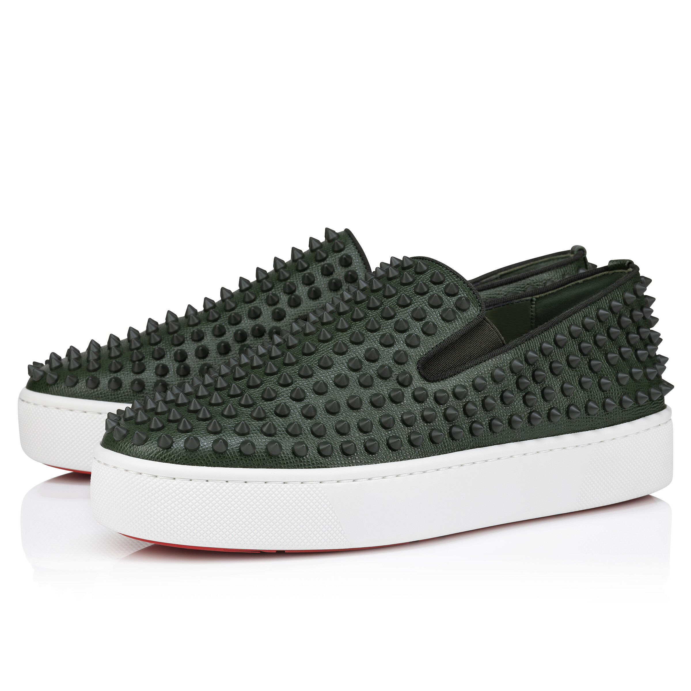 再入荷のおすすめ最新情報 Spikeboat グリーン カーフレザー - Shoes - Men - Christian 靴