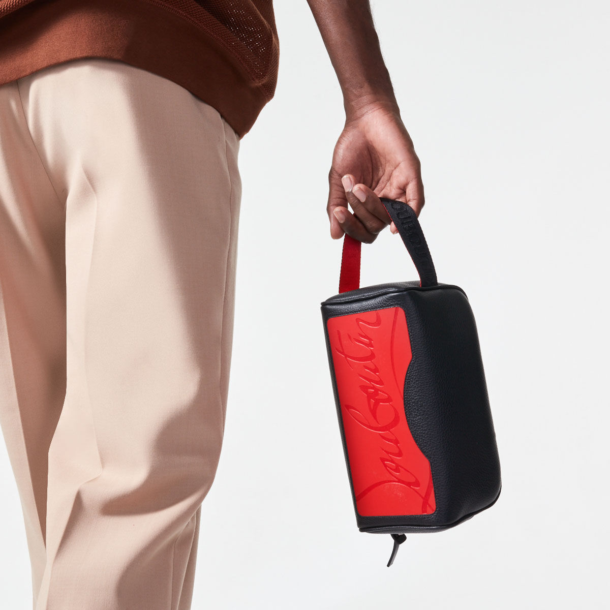 上品なスタイル Blaster ブラック Louboutin Christian - Men - Accessories - カーフレザー バッグ