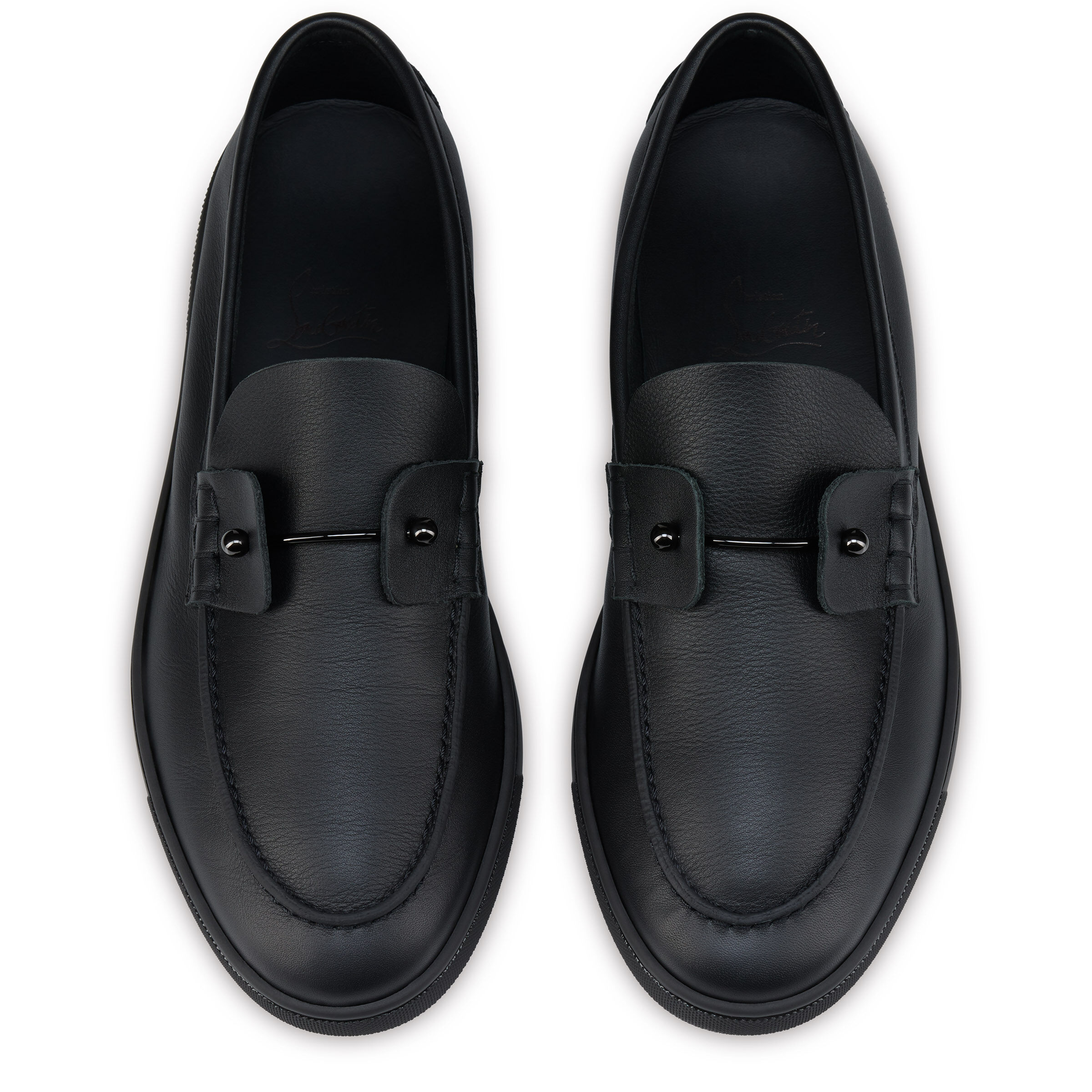 【CHRISTIAN LOUBOUTIN】シャンベリボート レザー ローファー Chambeliboat - ボートシューズ - カーフレザー - ブラック