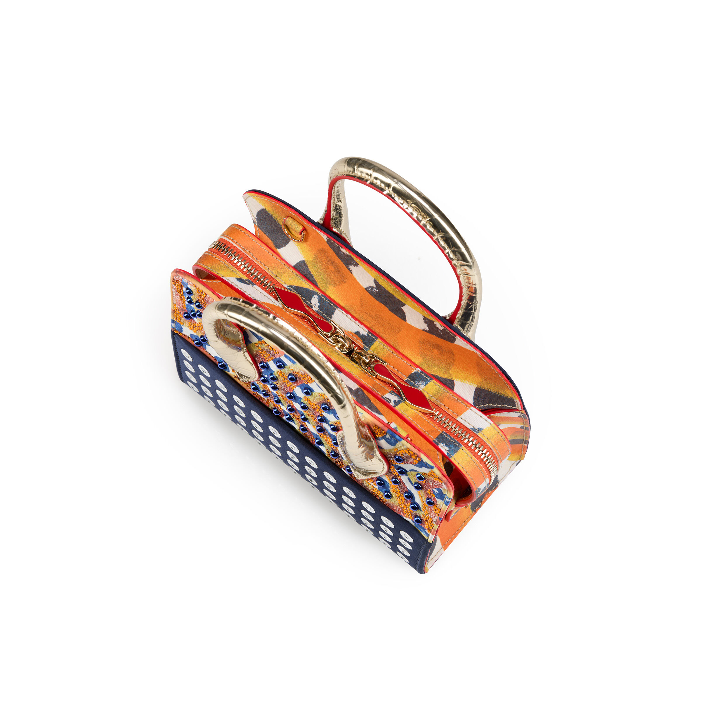 Eloïse mini - トップハンドルバッグ - シルク - オレンジ - Christian