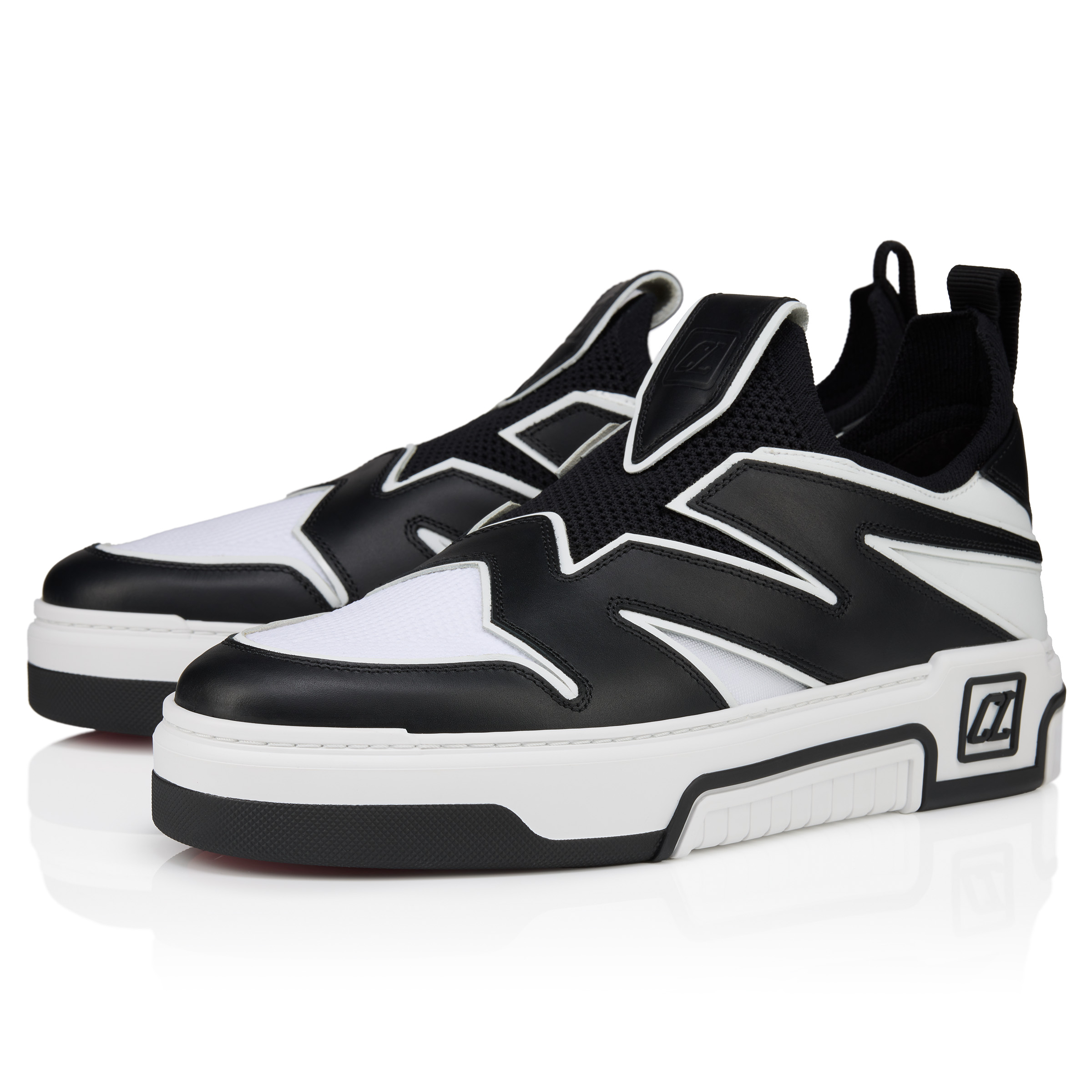 すぐ届くChristian Louboutin*Astroflashメンズスニーカーレッド スニーカー - カーフレザー - ブラック - メンズ