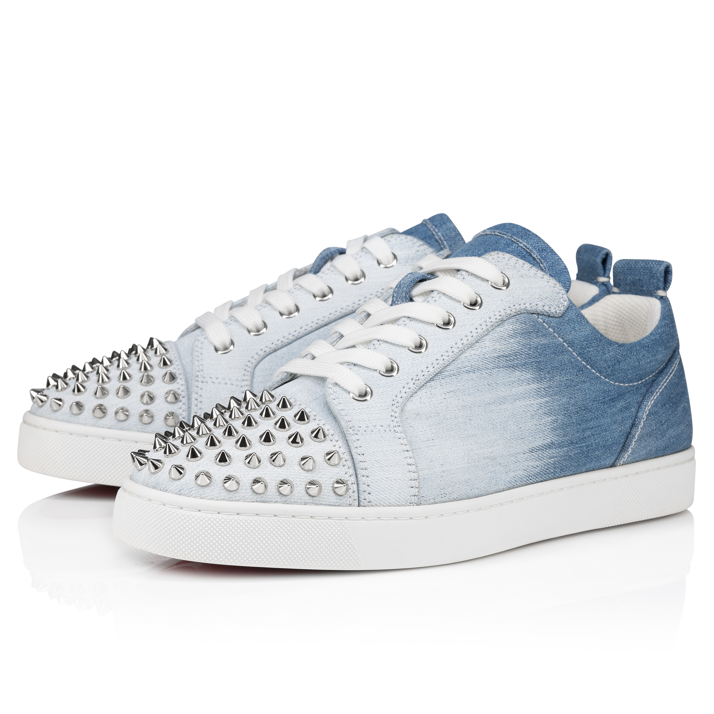 Louis Junior Spikes - スニーカー - カーフレザー - ブラック - メンズ - Christian Louboutin
