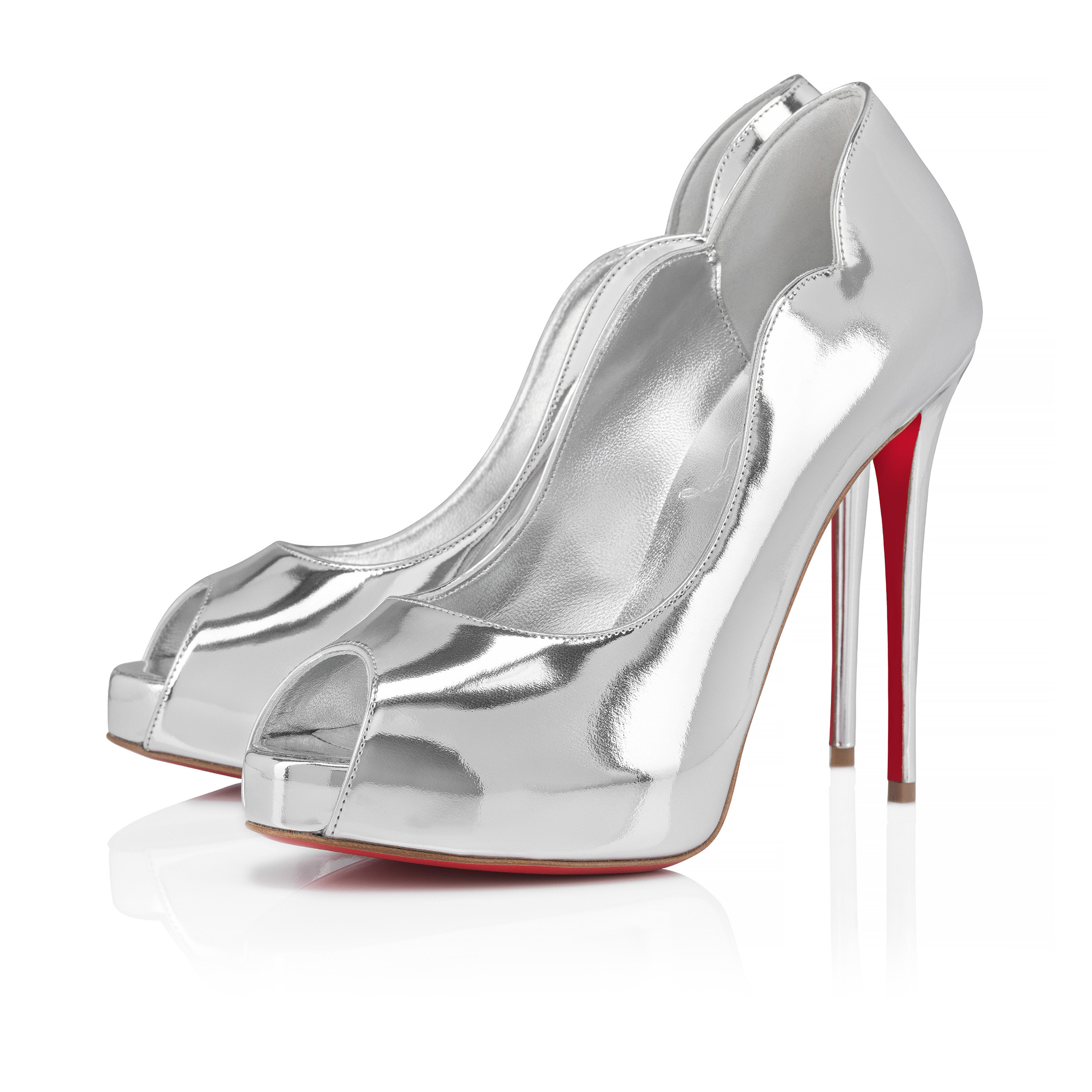 Hot Chick Alta - パンプス - レザー - シルバー - ウィメンズ - Christian Louboutin