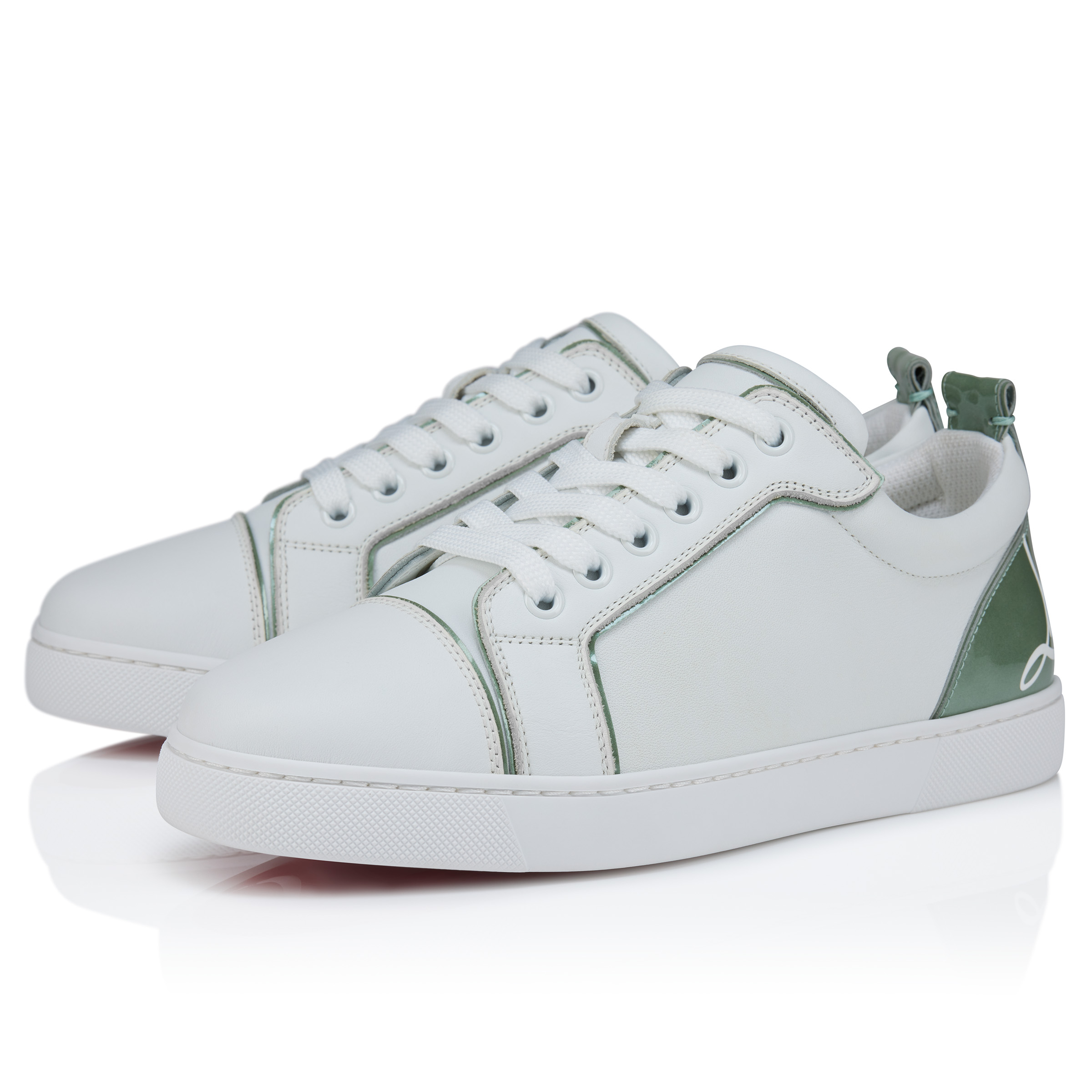 Christian Louboutin ♪ Fun Louise Junior スニーカー 125031 スニーカー - カーフレザー - ホワイト - ウィメンズ