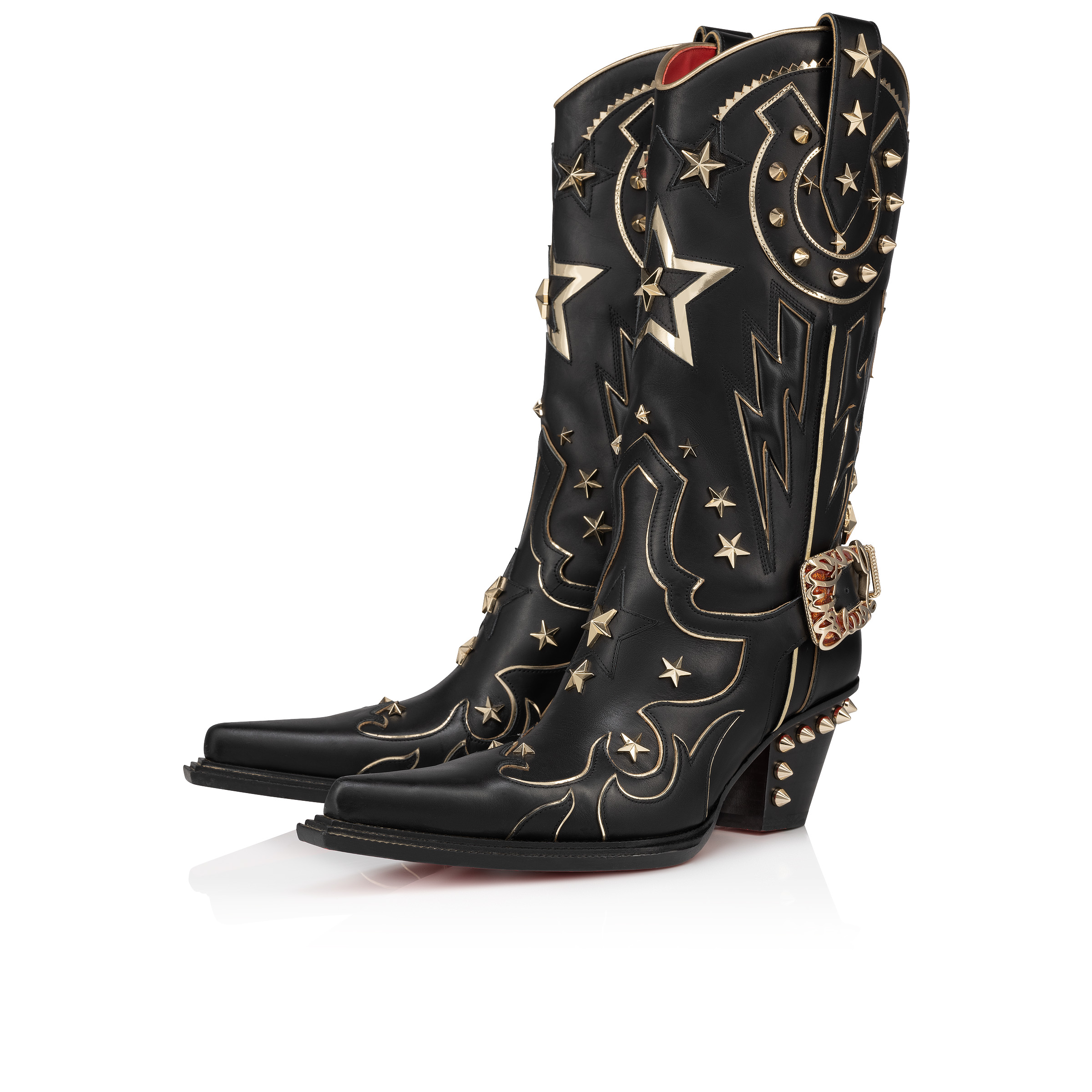 Kennywood Alta - 75 mm ブーツ - ナッパレザー - ブラック - Christian Louboutin
