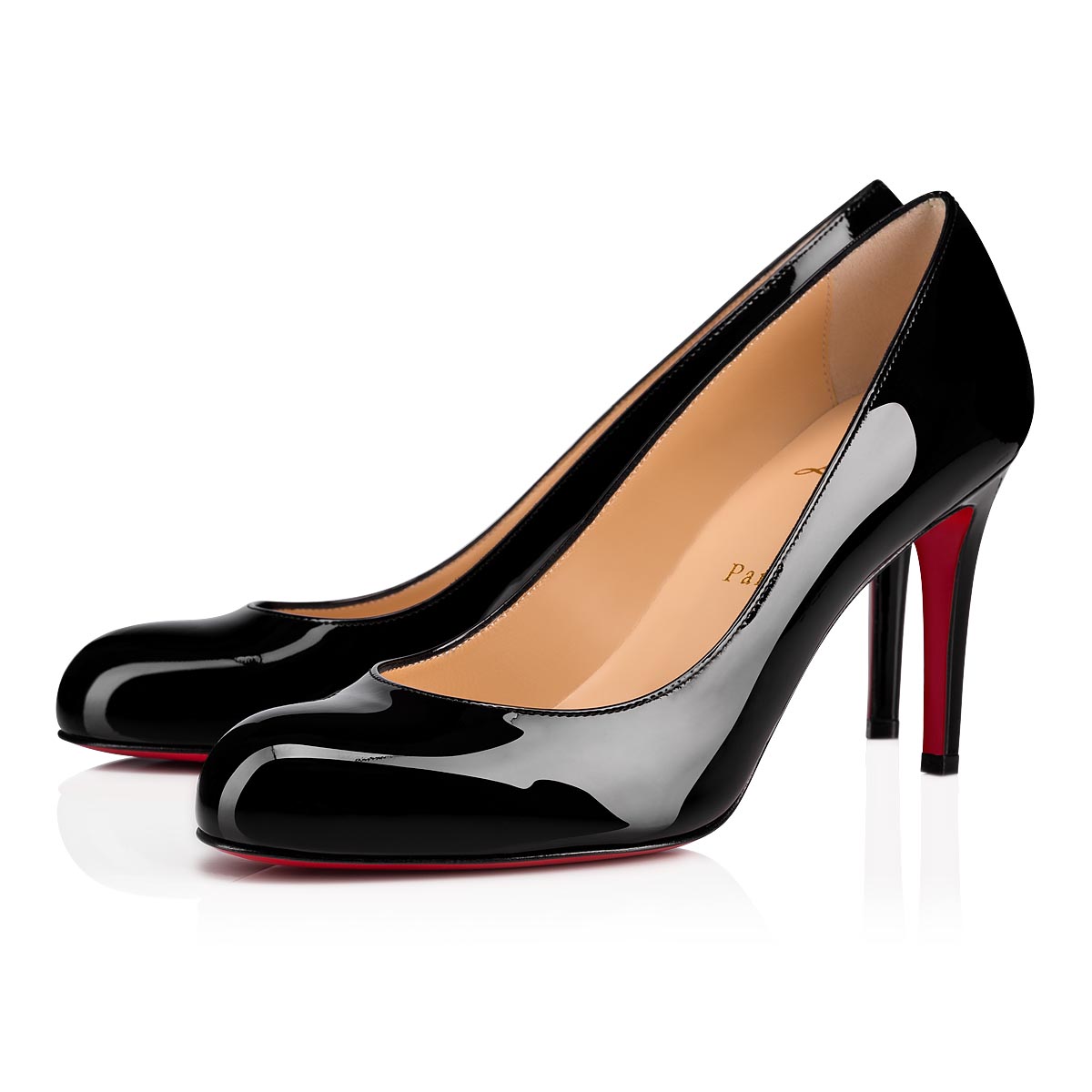 【5％OFF】 Simple 黒 グレー パイソンレザー ヒールパンプス Pump 靴