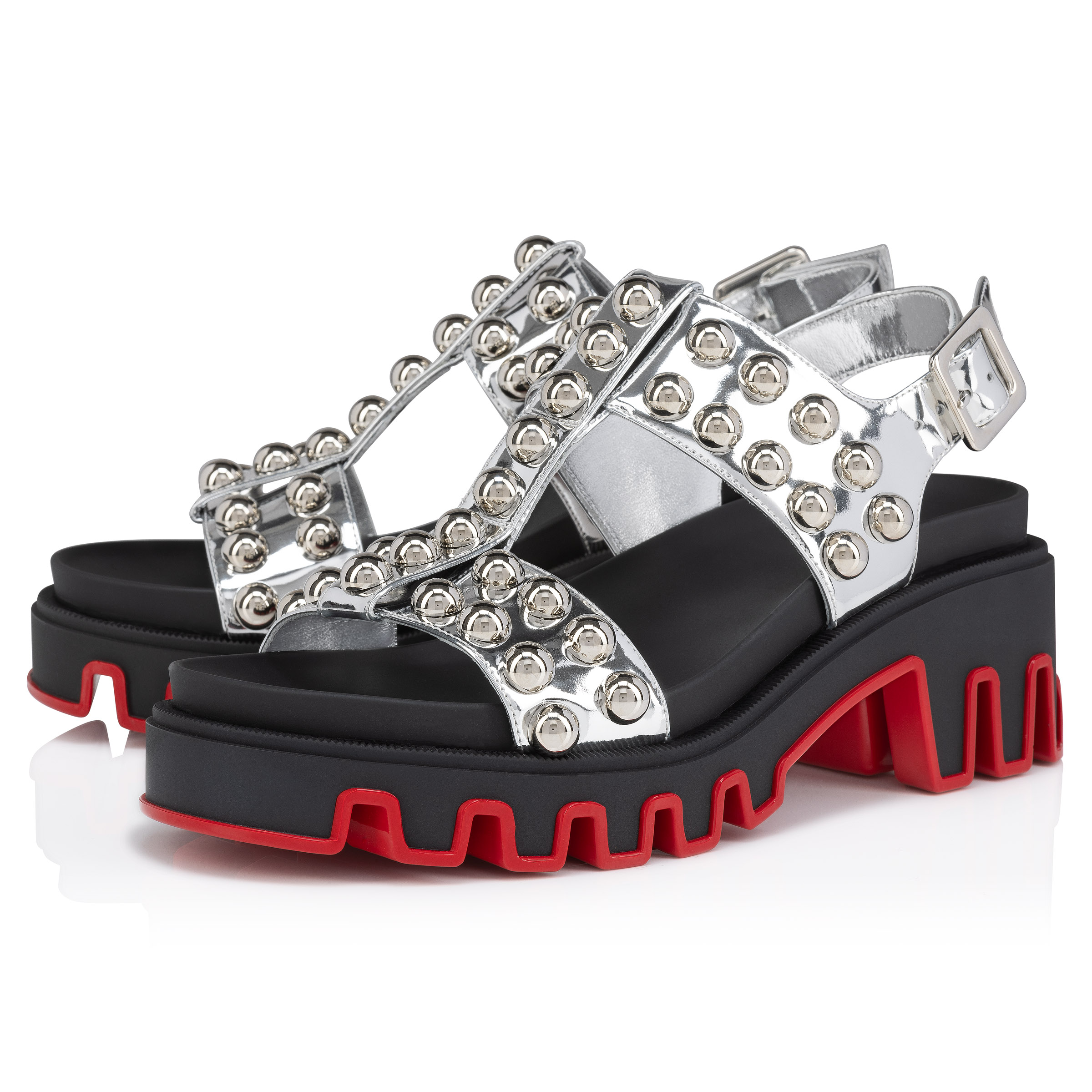 Duniclou - サンダル - レザー - シルバー - ウィメンズ - Christian Louboutin