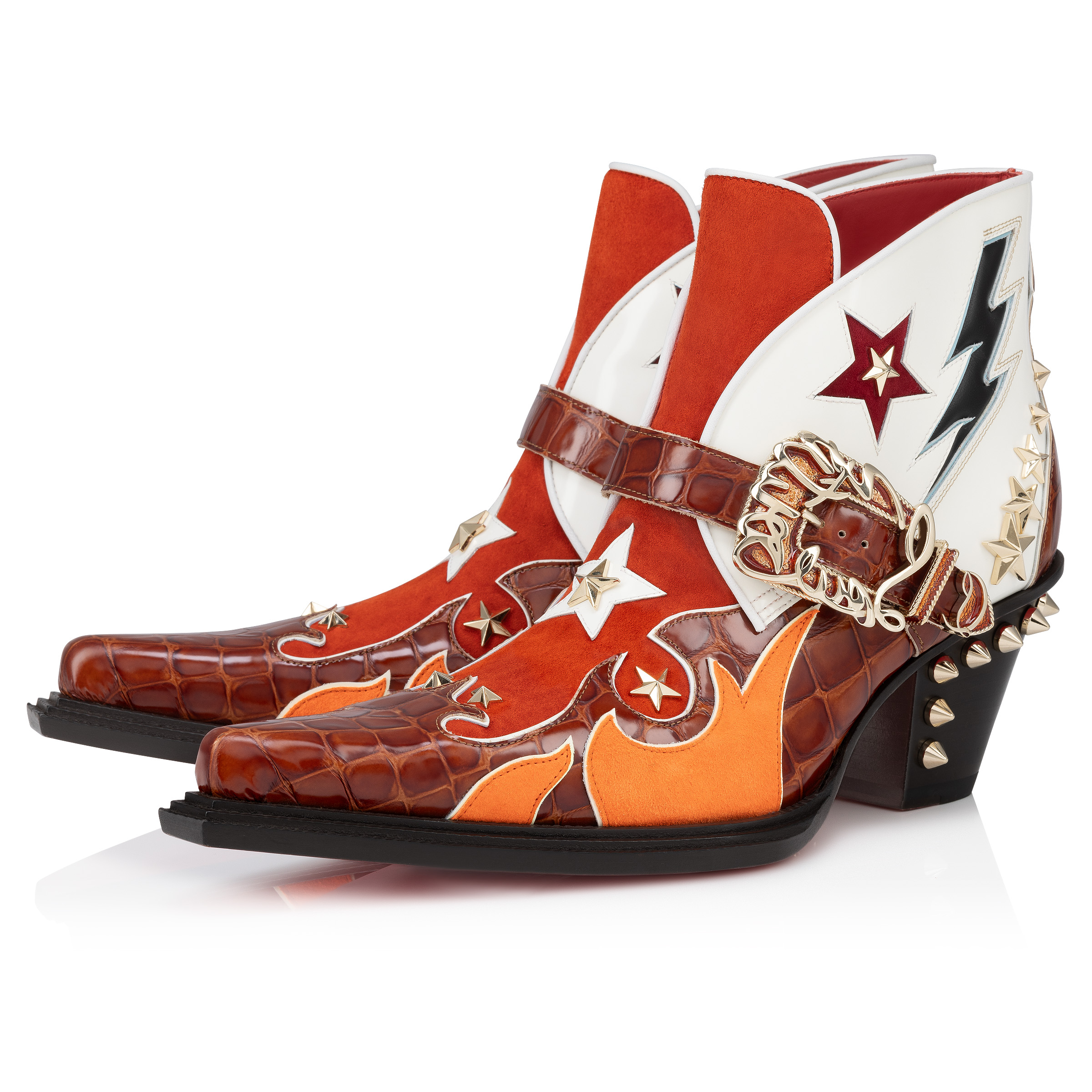 Kennywood - 75 mm ブーツ - カーフレザー - レッド - Christian Louboutin