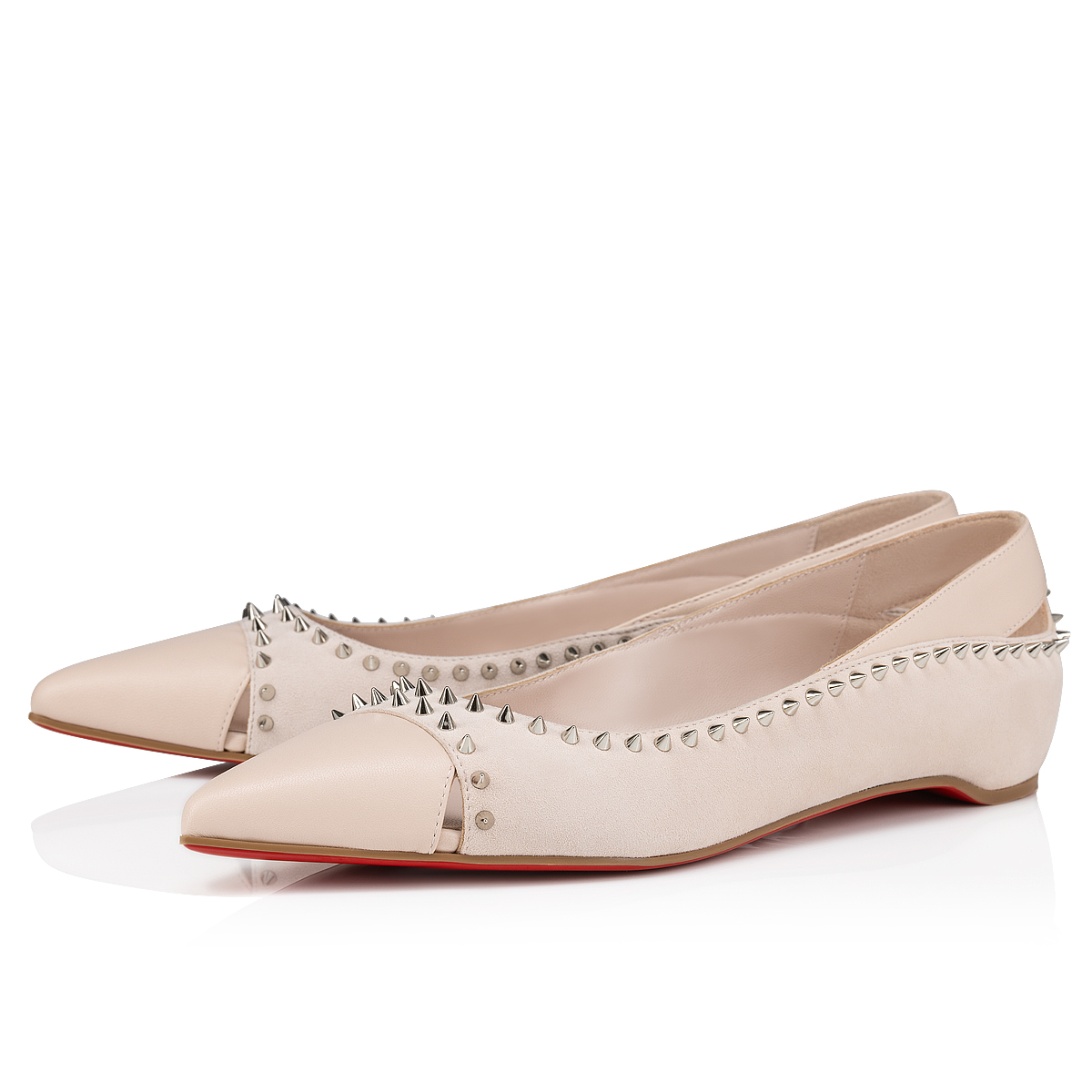Duvettina Spikes ベージュ スエード - Shoes - Women - Christian Louboutin