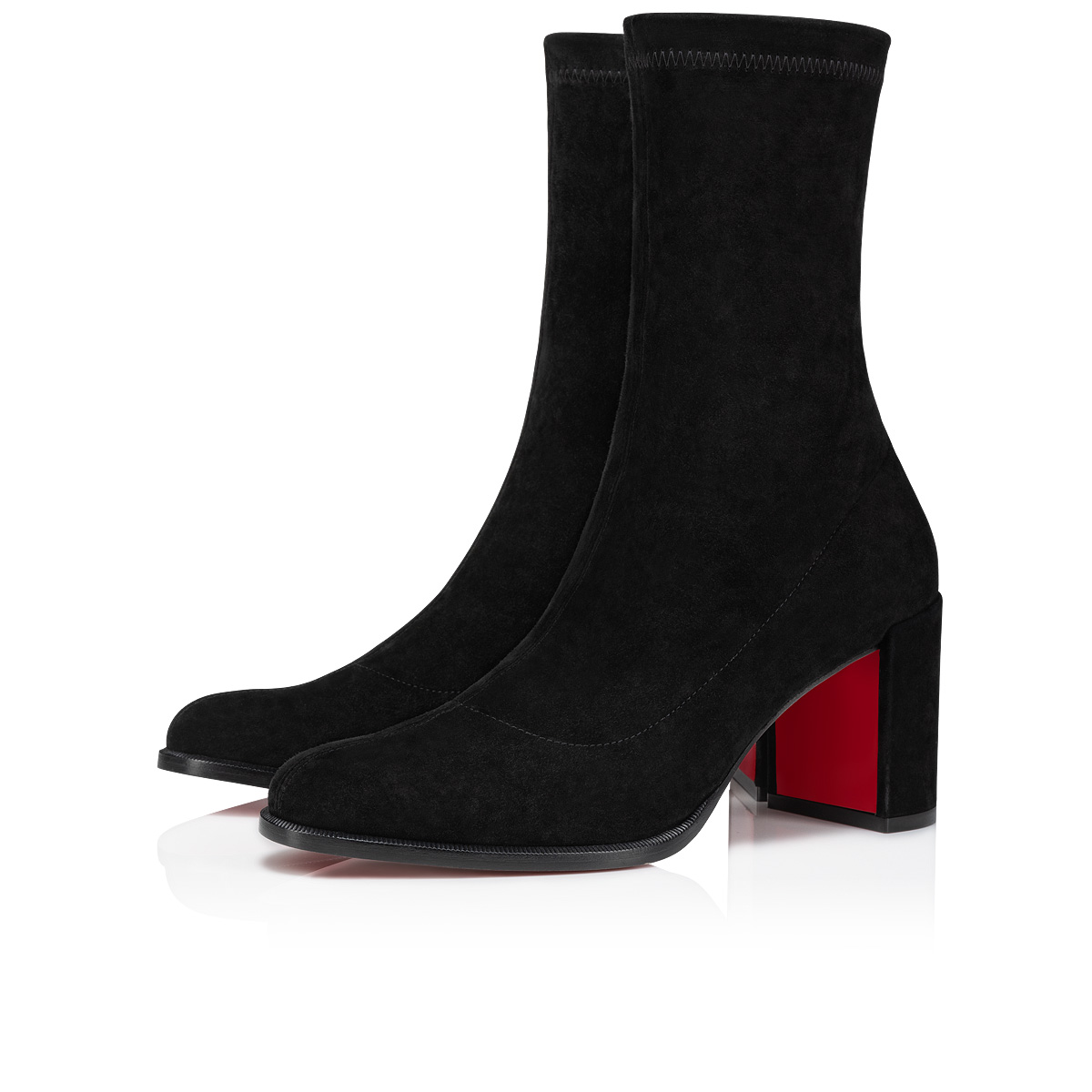 Stretchadoxa 70 ブラック ヴーベロア（スエード） - Shoes - Women - Christian Louboutin