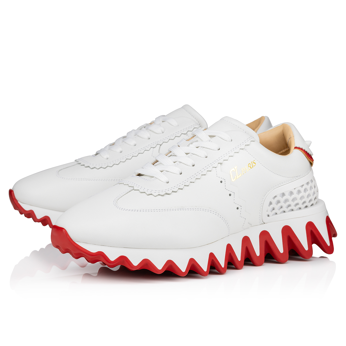 国内外の人気 Loubishark (MEN) ホワイト カーフレザー - Shoes - Men ショルダーバッグ