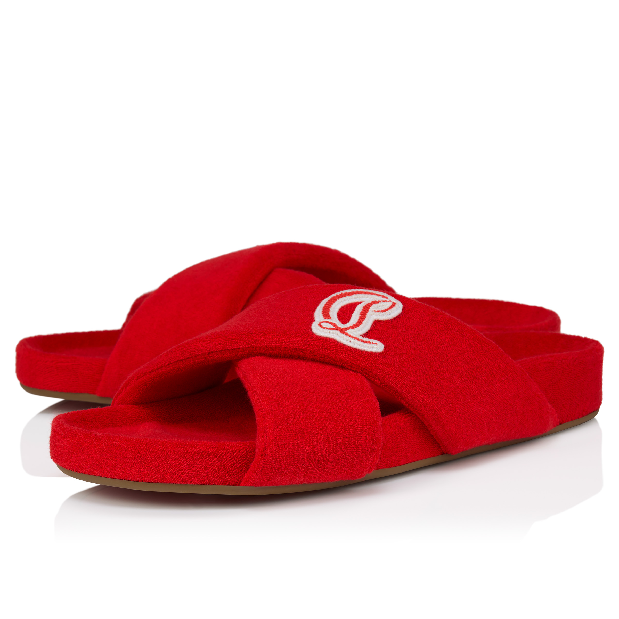 ミュール - コットン - レッド - メンズ