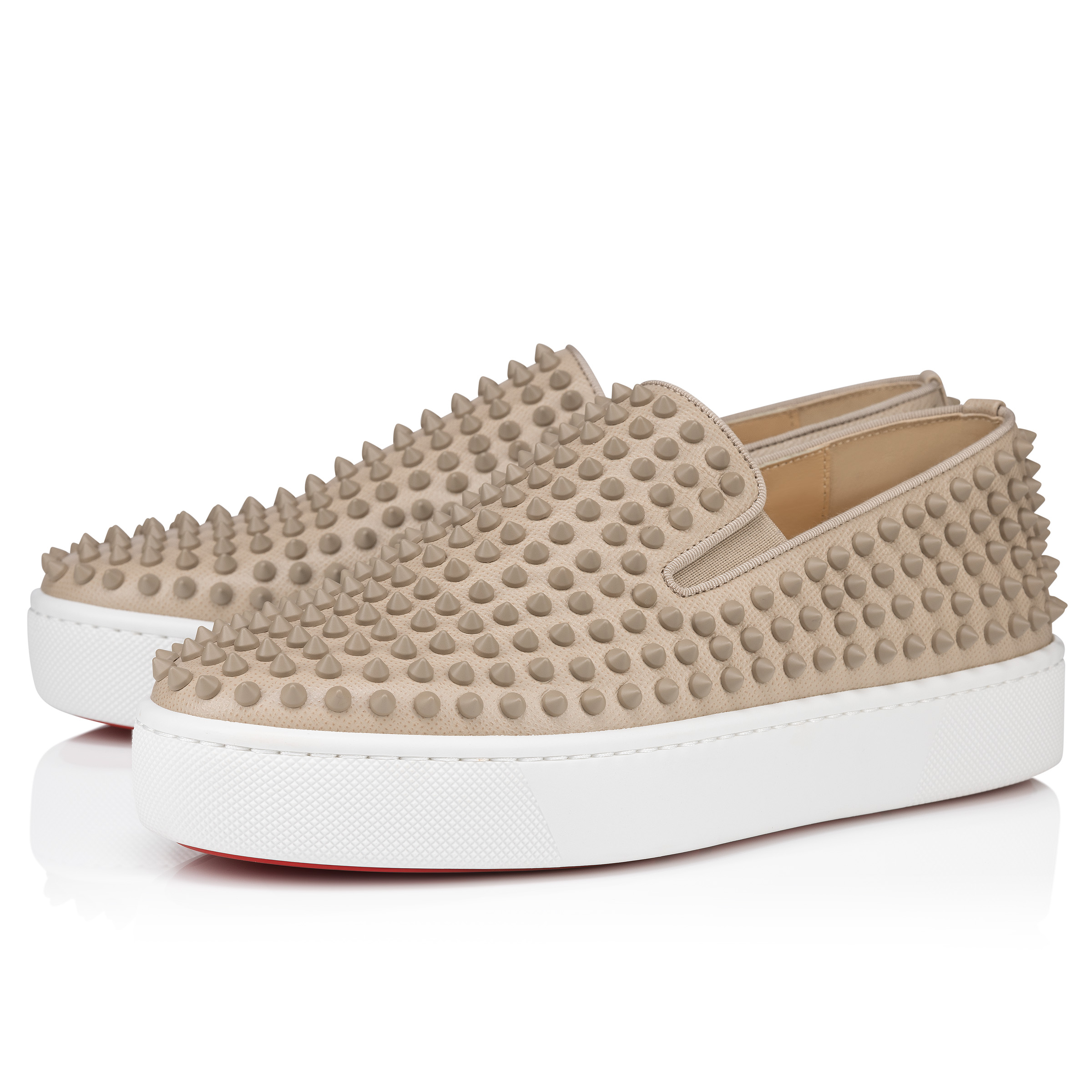 Spikeboat ベージュ カーフレザー - Shoes - Men - Christian Louboutin