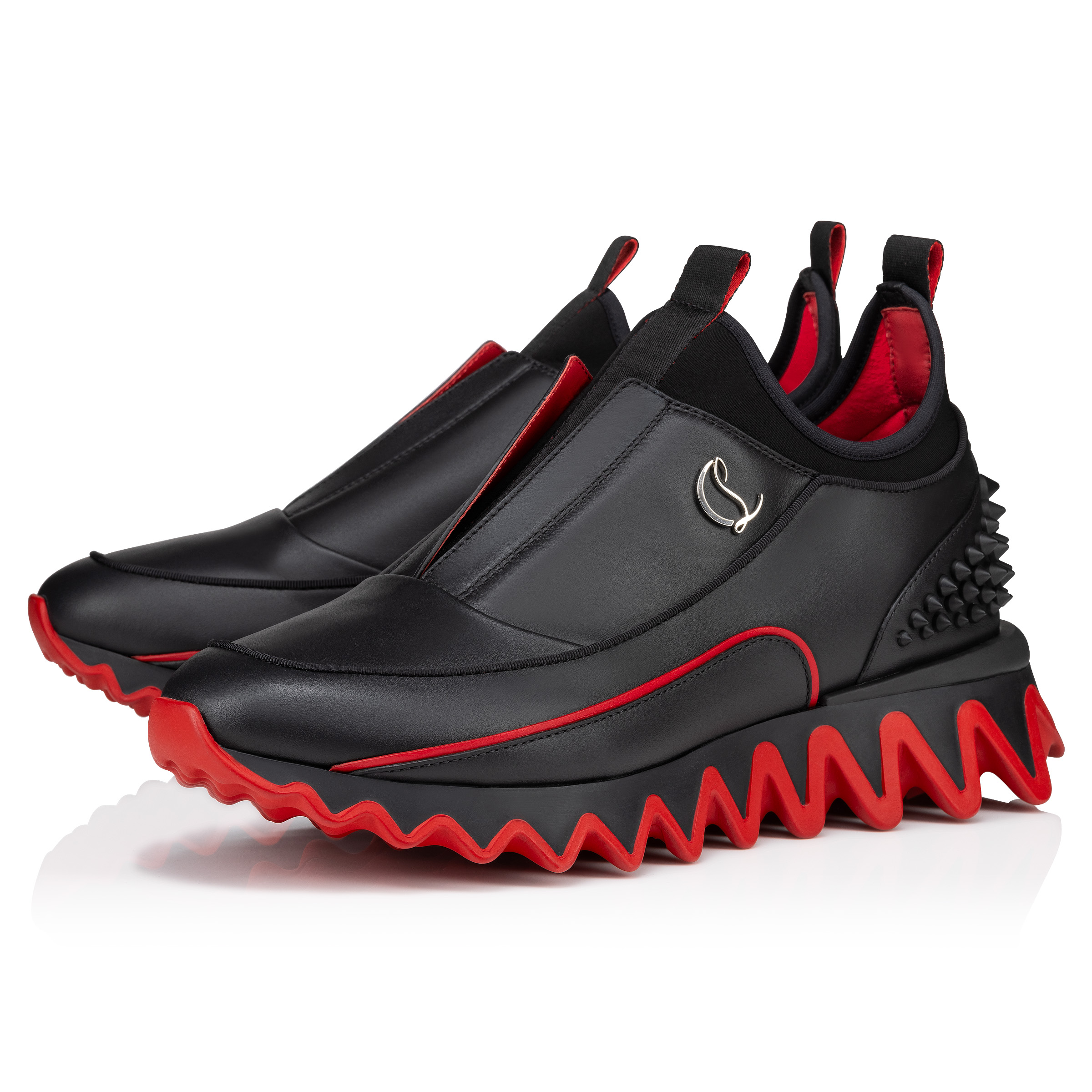 Sharkyloub SP Spikes ブラック カーフレザー - Shoes - Men