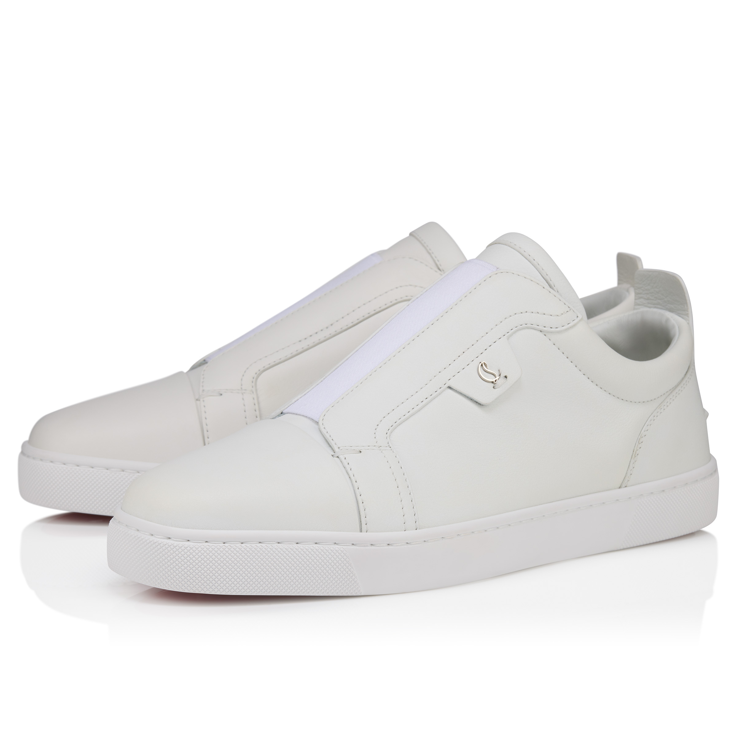 Christian Louboutin スニーカー Louis Junior Spikes ホワイト カーフレザー - Shoes - Men