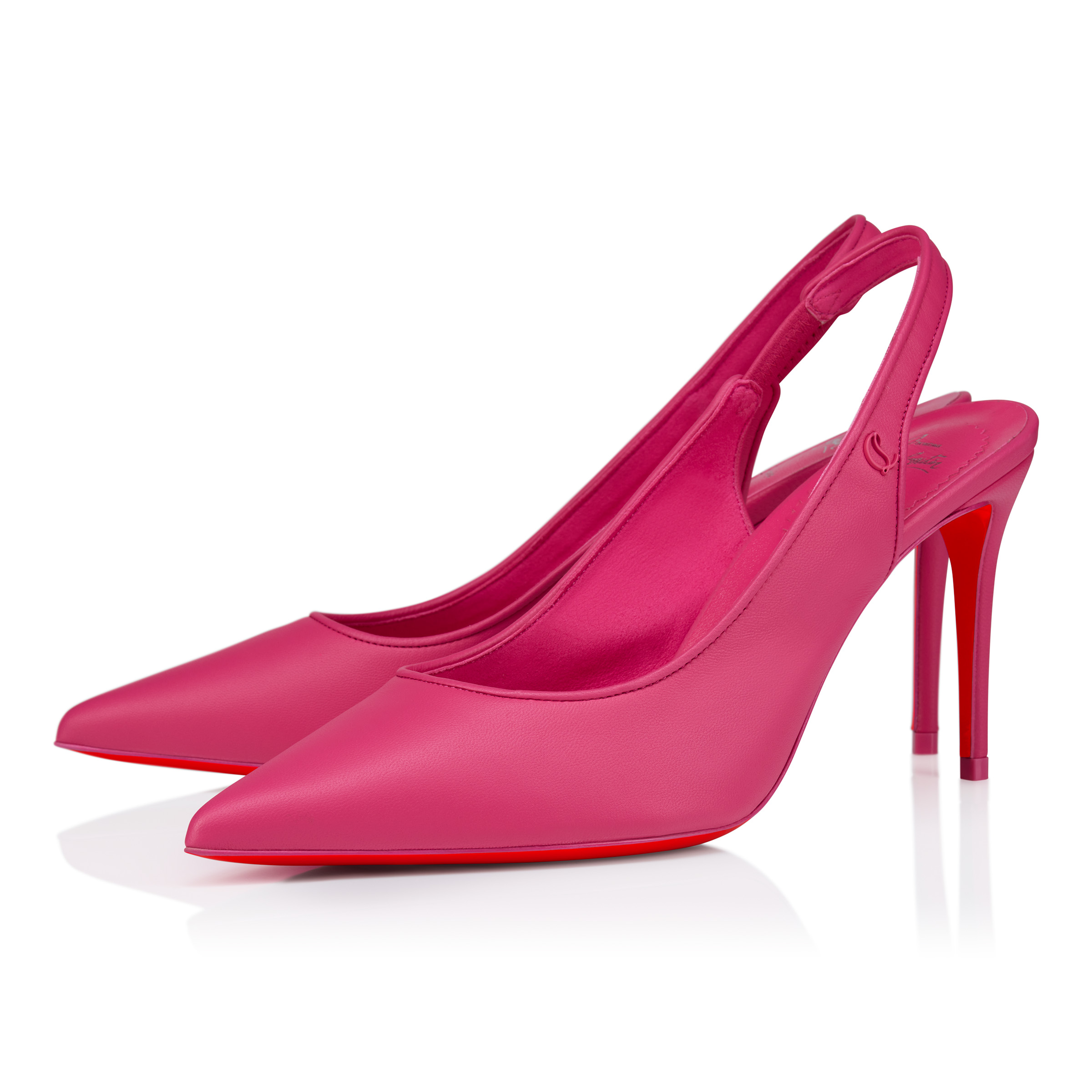 「値下」Christian Louboutin 黒 スリングバック ハイヒール Christian Louboutin ブラックスリングバックヒール