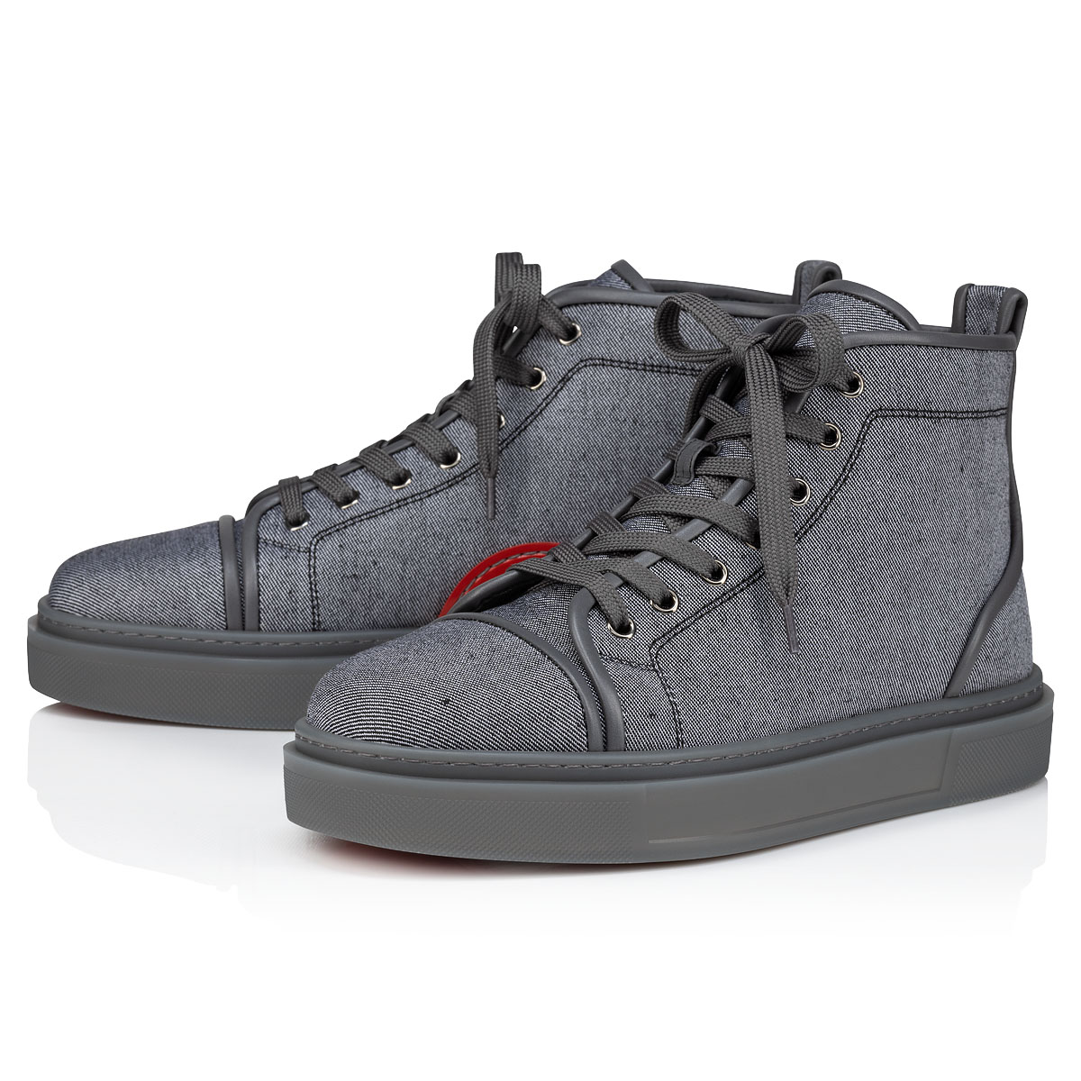 Adolon - ハイカットスニーカー - ファブリック - グレー - メンズ - Christian Louboutin