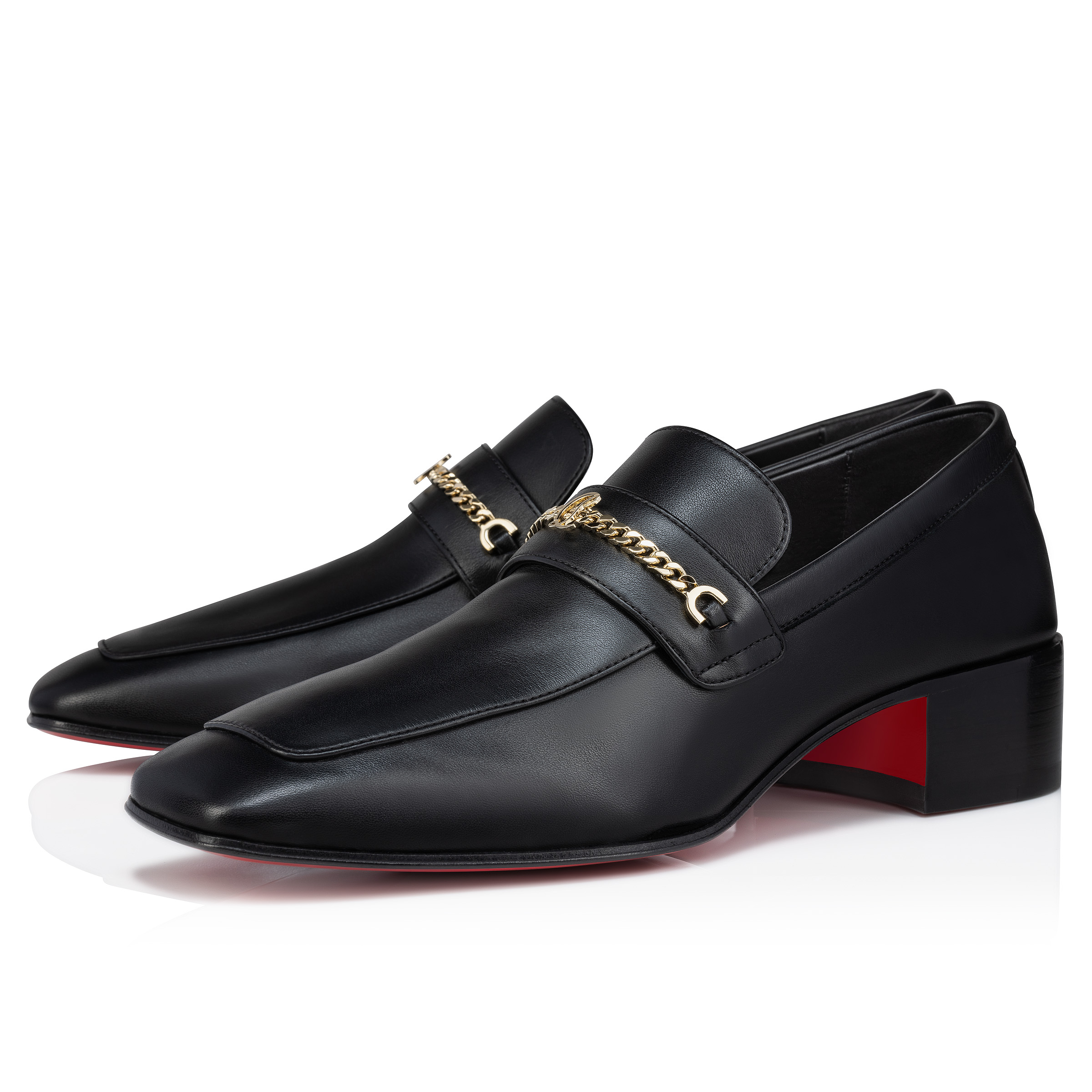 MJ Moc man - 40 mm ローファー - カーフレザー - ブラック - メンズ - Christian Louboutin