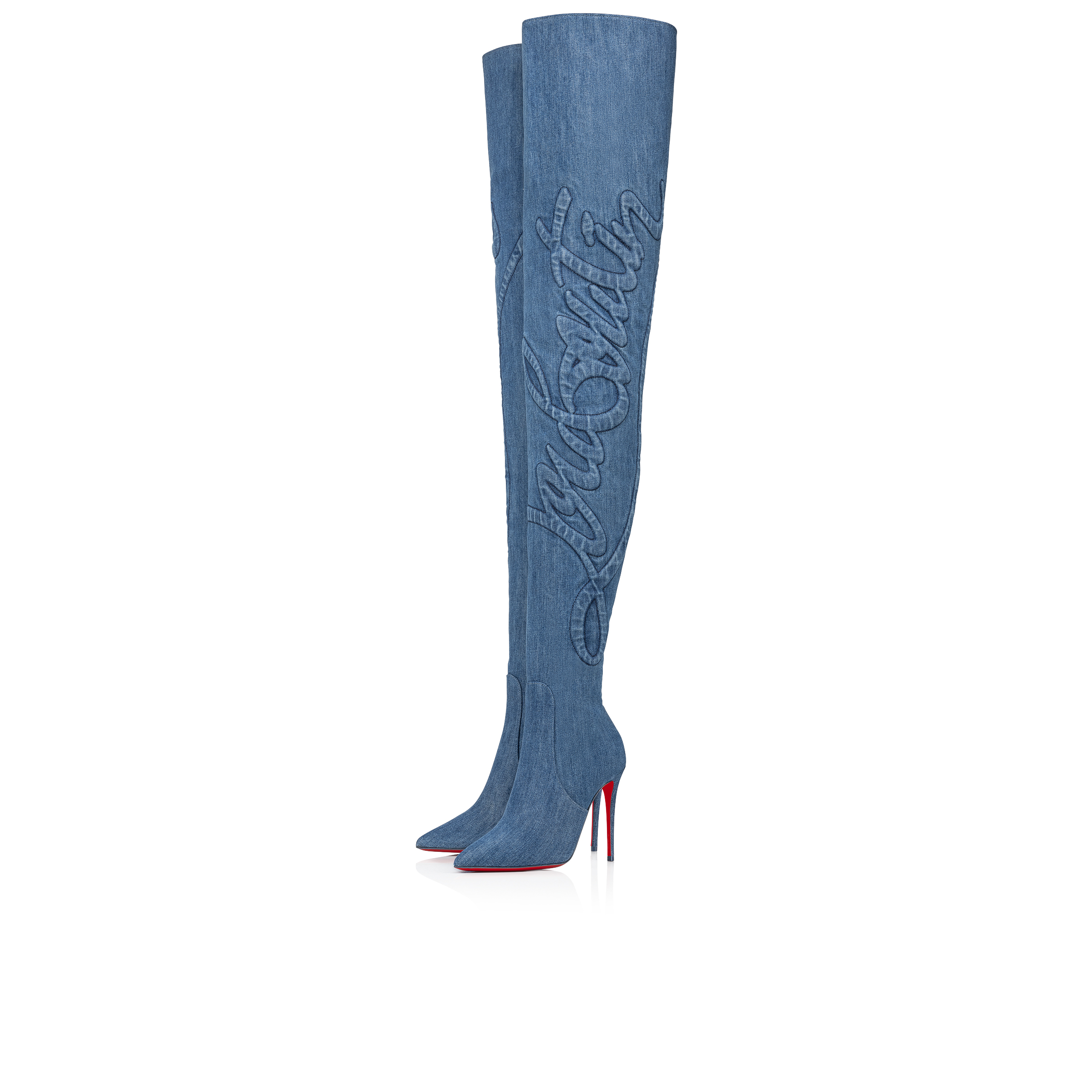 Kate Botta Alta Loubijeans 100 ブルー コットン - Shoes - Women - Christian  Louboutin