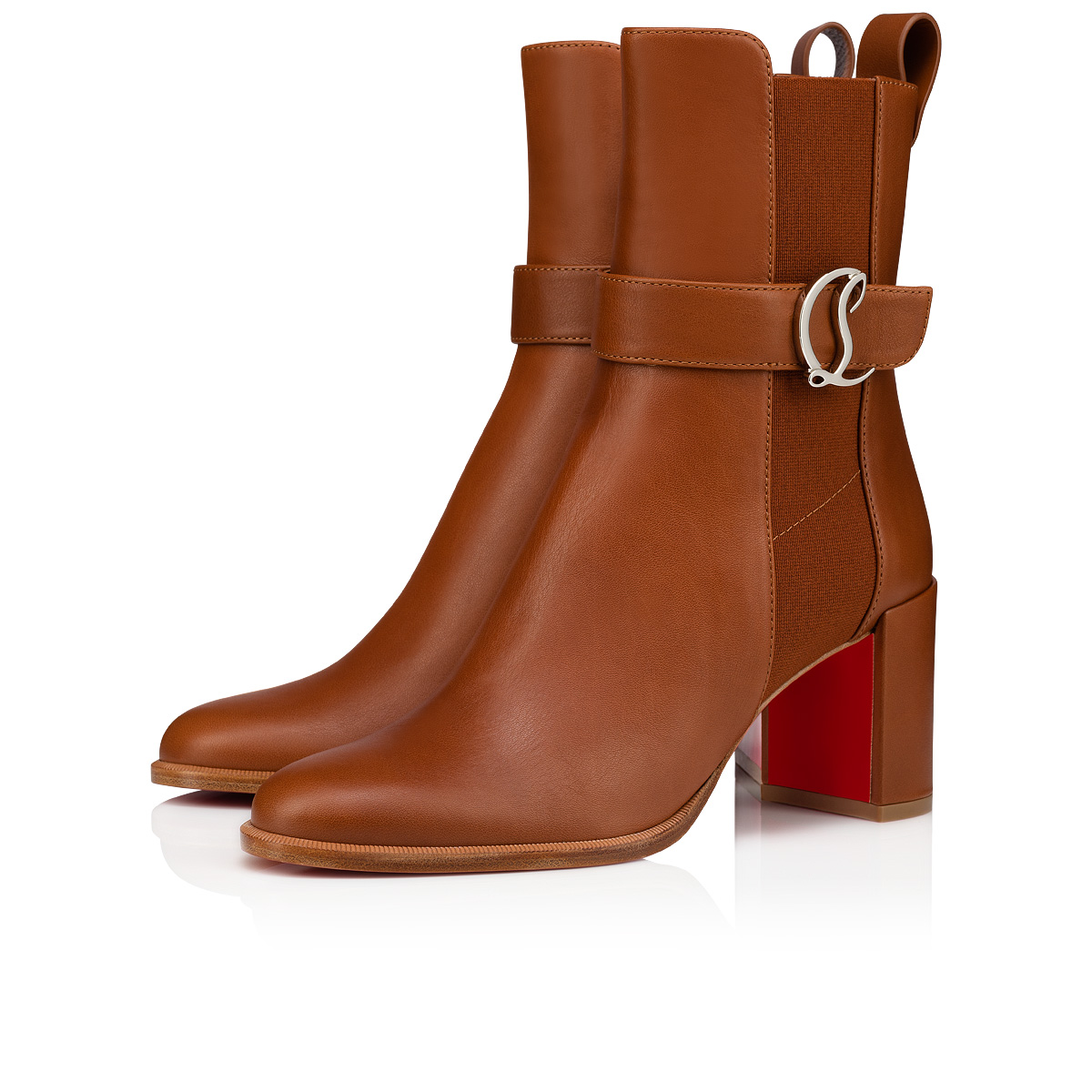 CL Chelsea Booty 70 ブラウン カーフレザー - Shoes - Women - Christian Louboutin
