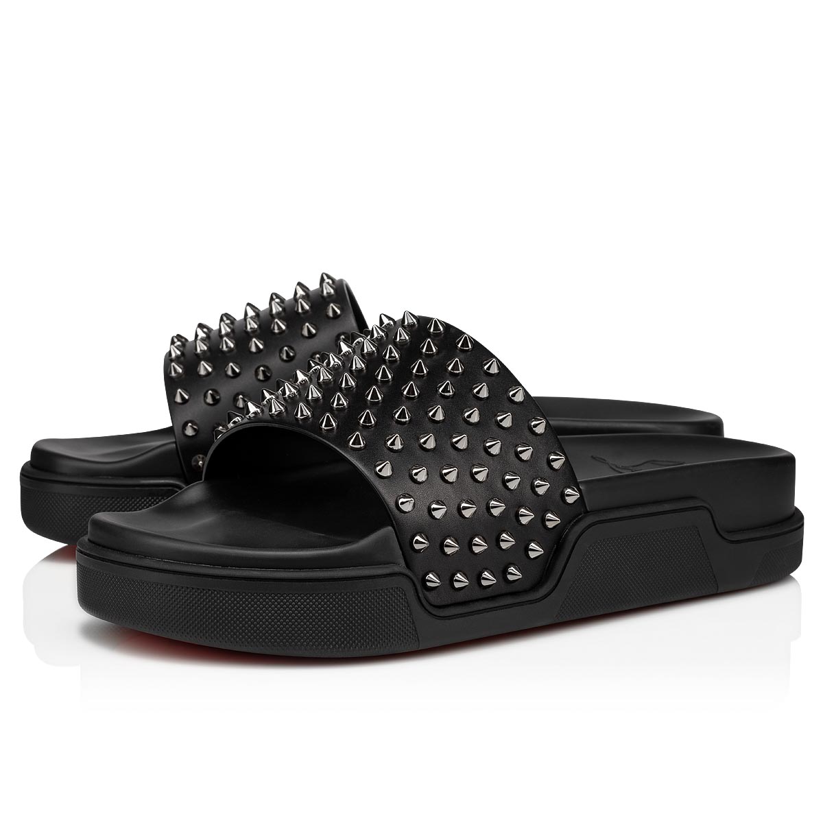 POOL FUN 000 BLACK GUN Calf Shoes Men Christian Louboutin
